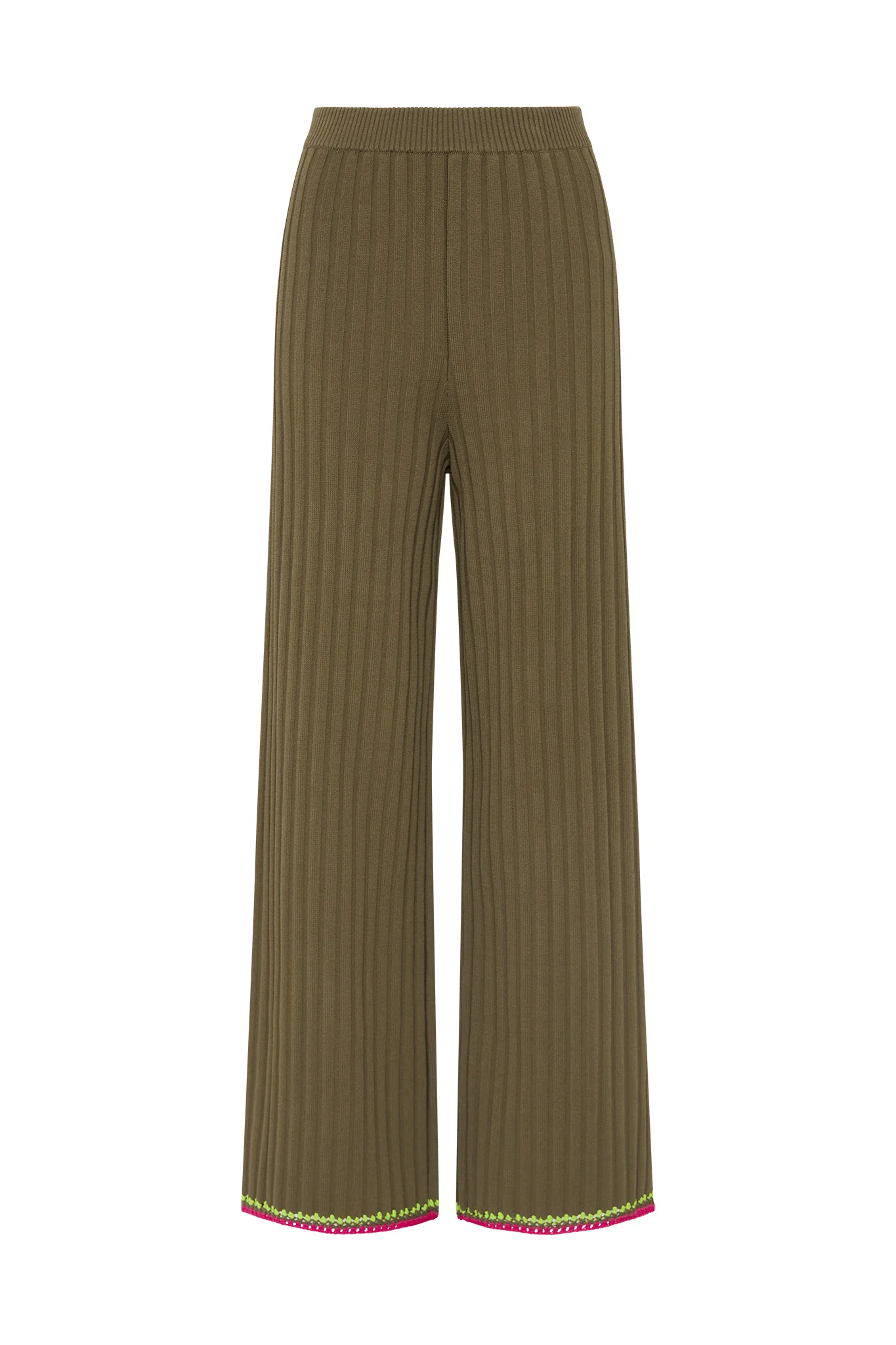 Tazia Crochet Edge Knit Pants - Image 2