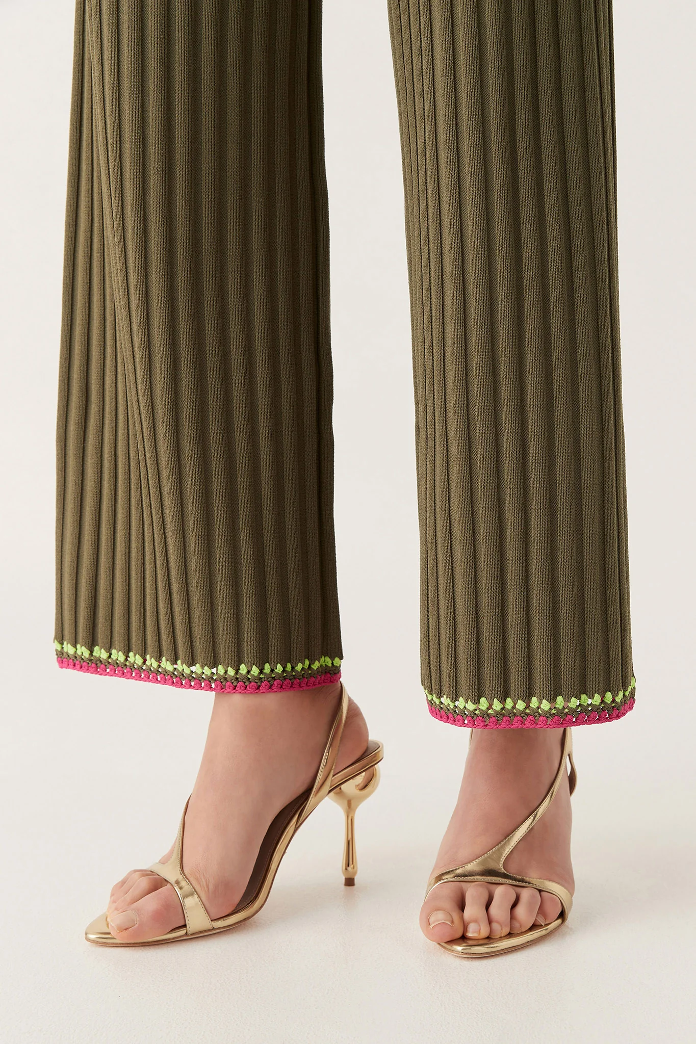 Tazia Crochet Edge Knit Pants - Image 5