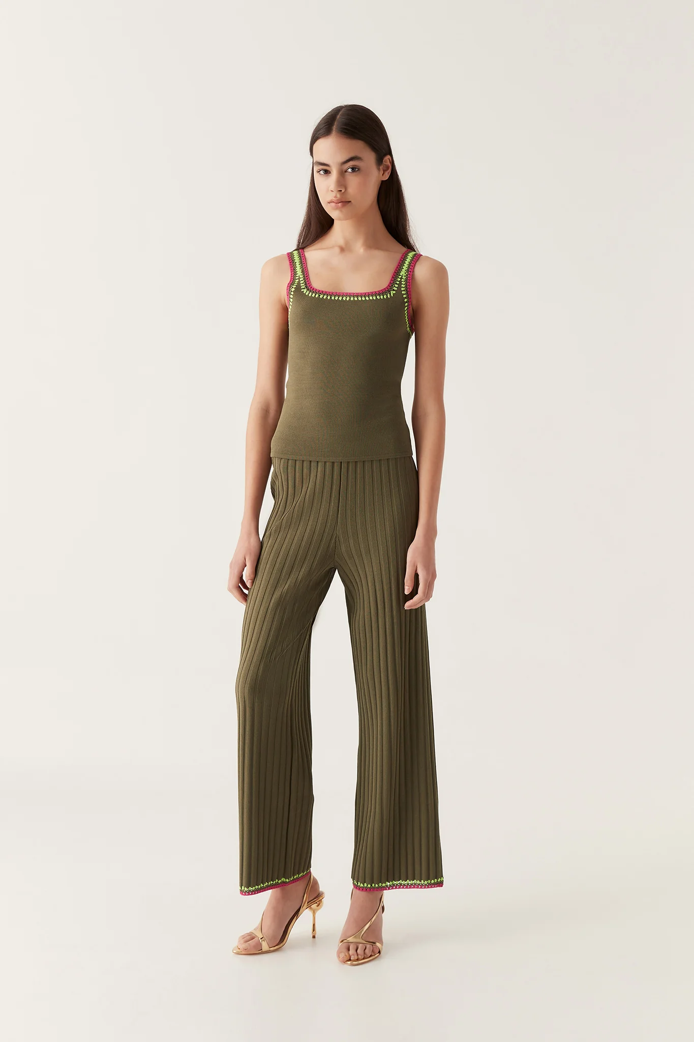 Tazia Crochet Edge Knit Pants - Image 6