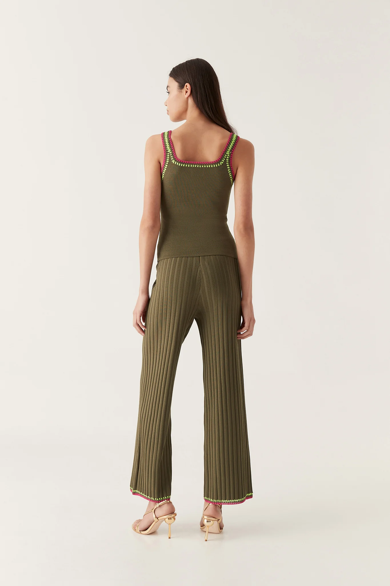 Tazia Crochet Edge Knit Pants - Image 8