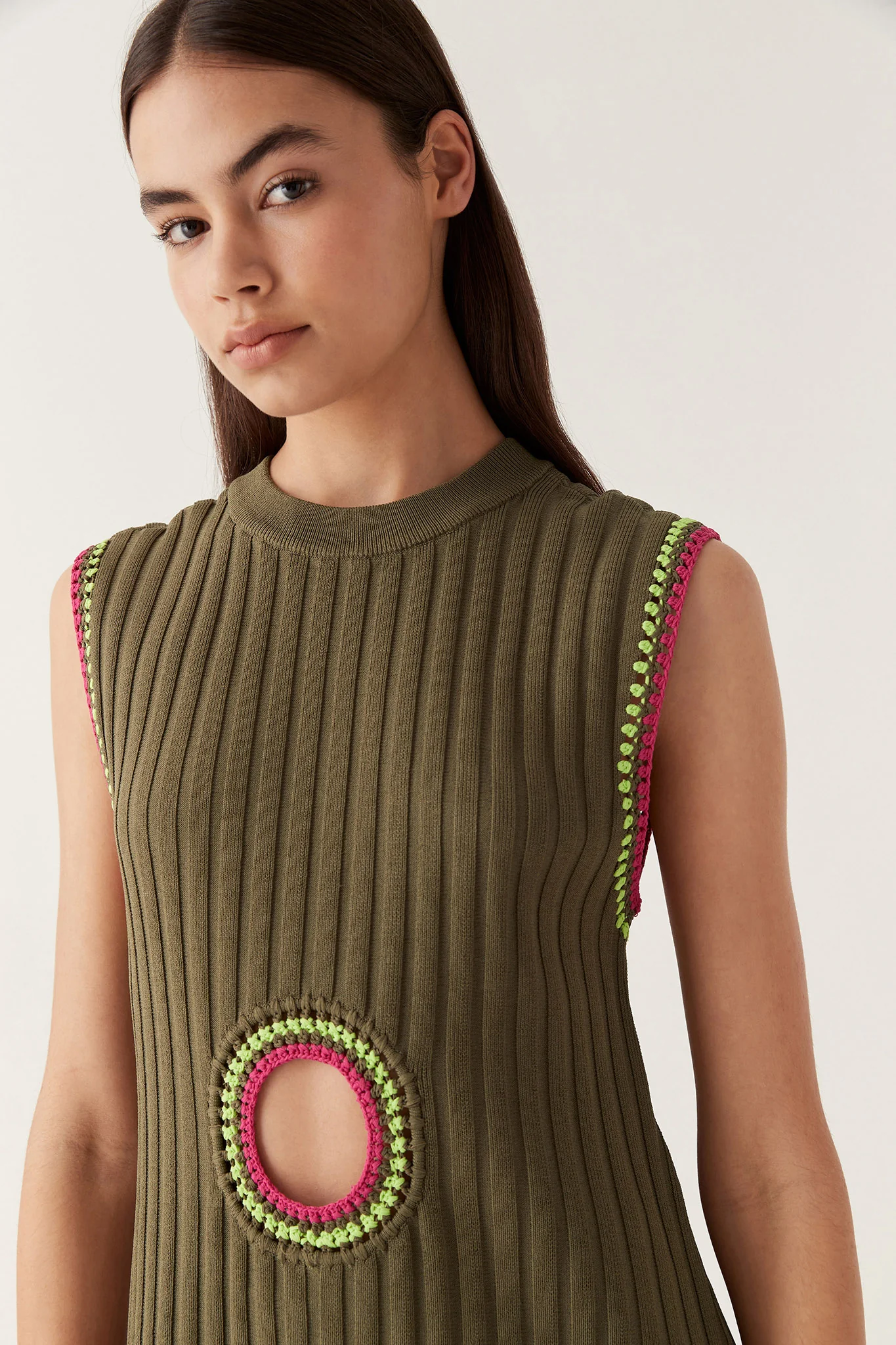 Tazia Crochet Edge Mini Dress - Image 4