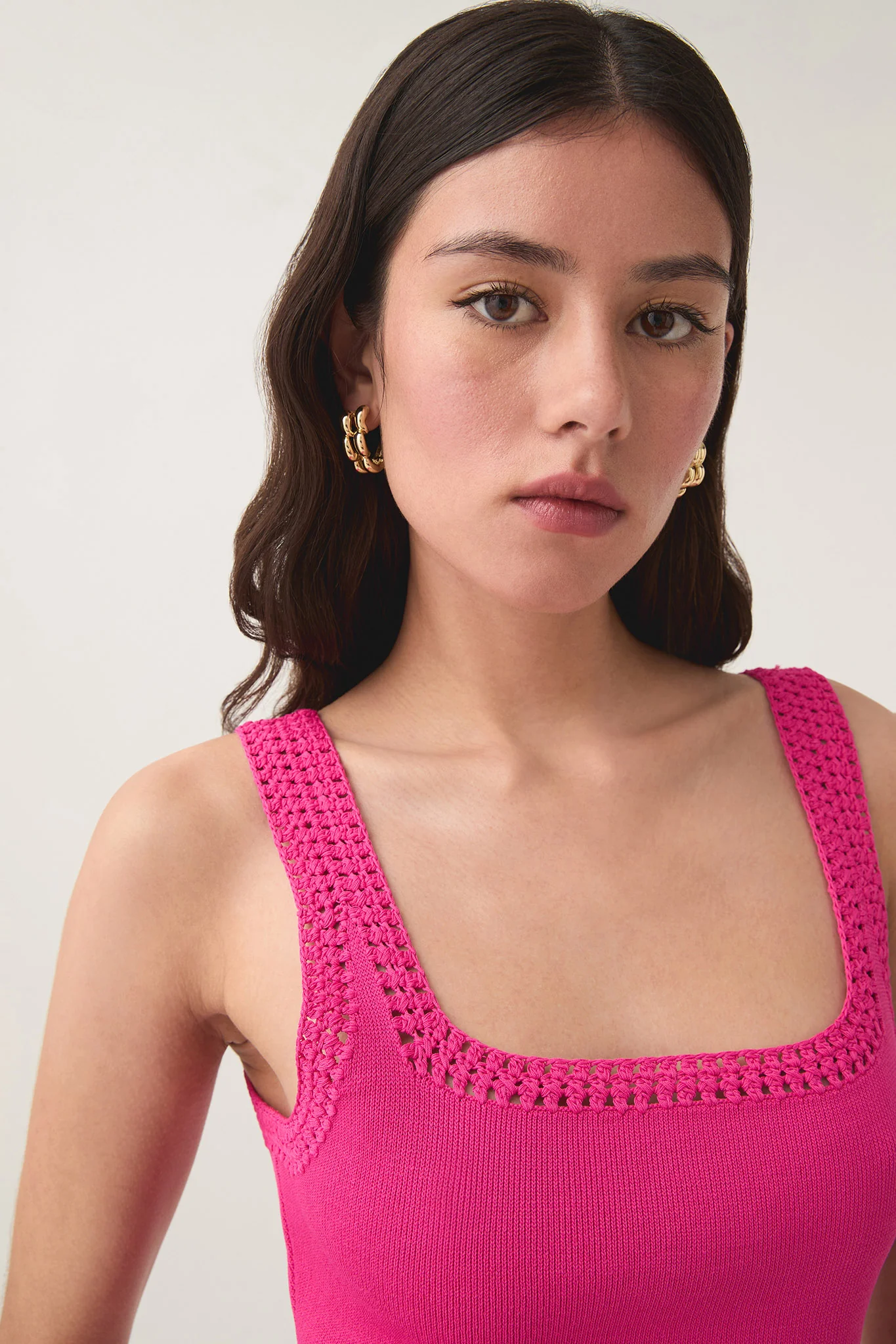 Tazia Crocheted Edge Tank - Image 4