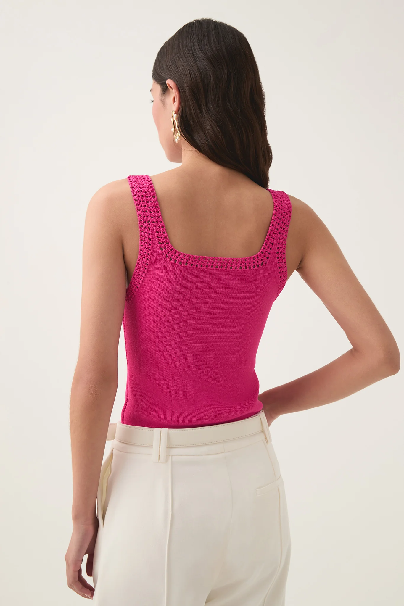 Tazia Crocheted Edge Tank - Image 6