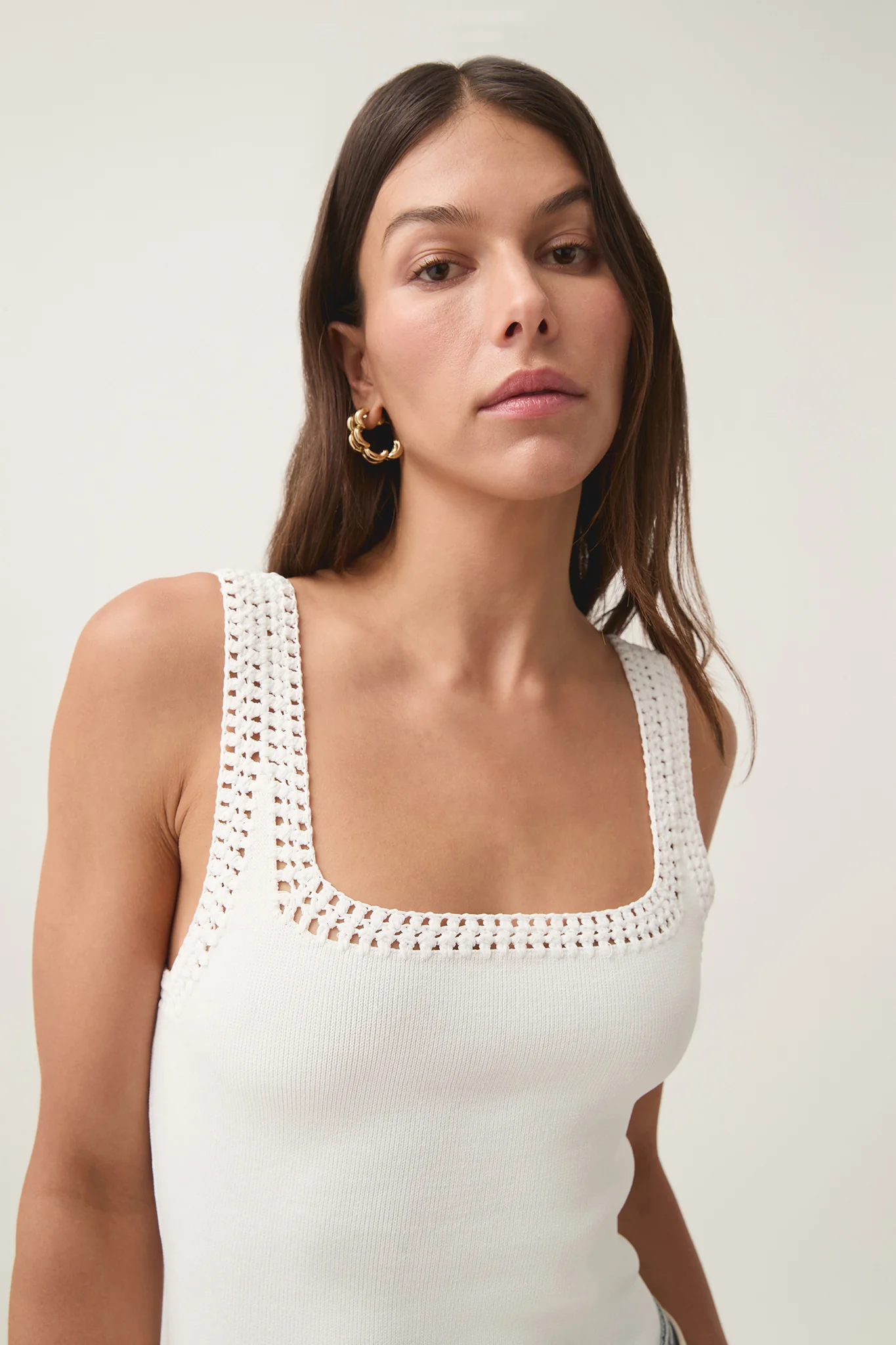Tazia Crocheted Edge Tank - Image 4