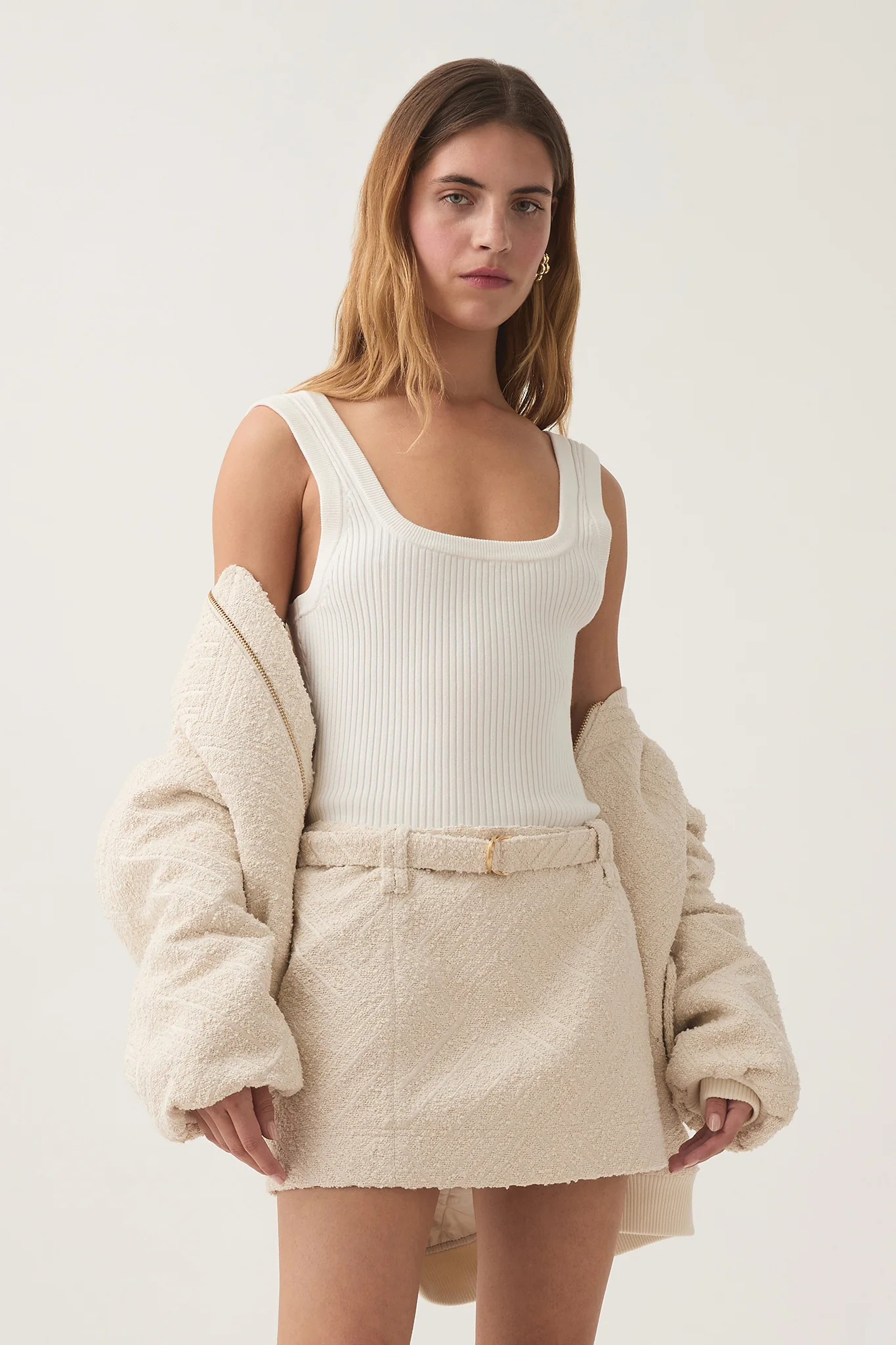 Tectonic Jacquard Mini Skirt - Image 3
