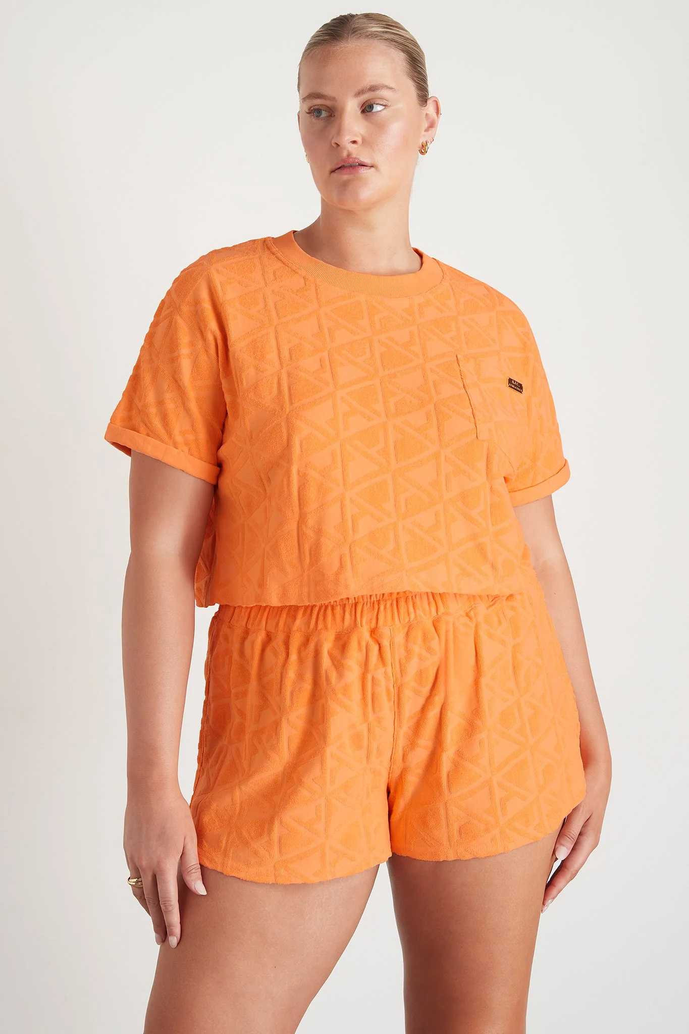 Terry Cropped Tee 416 - Image 12
