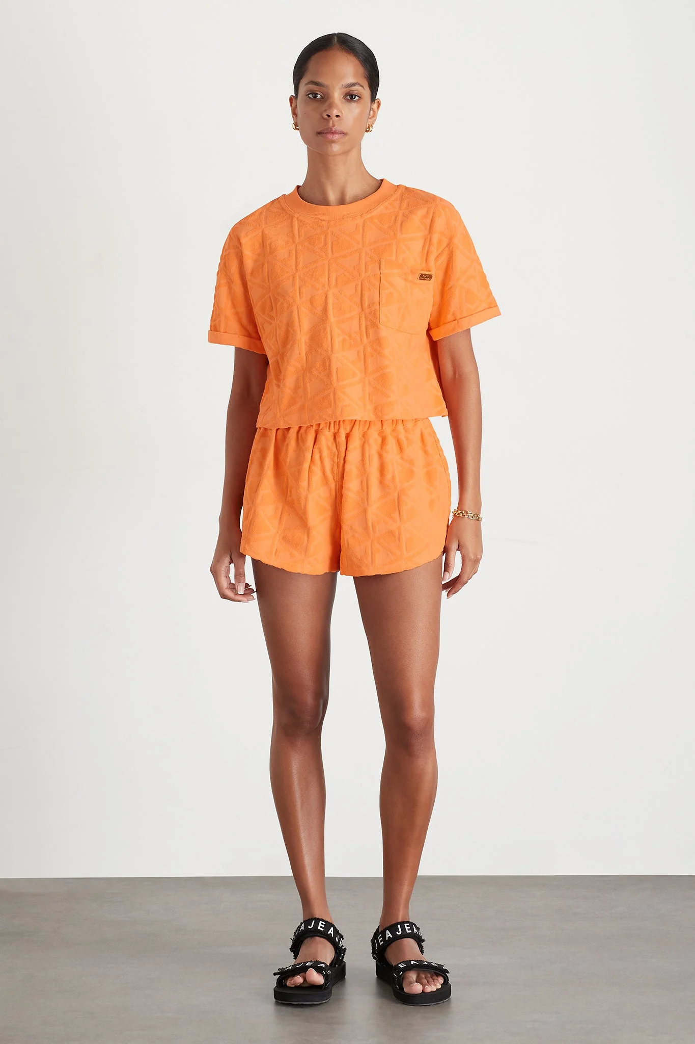 Terry Cropped Tee 416 - Image 3