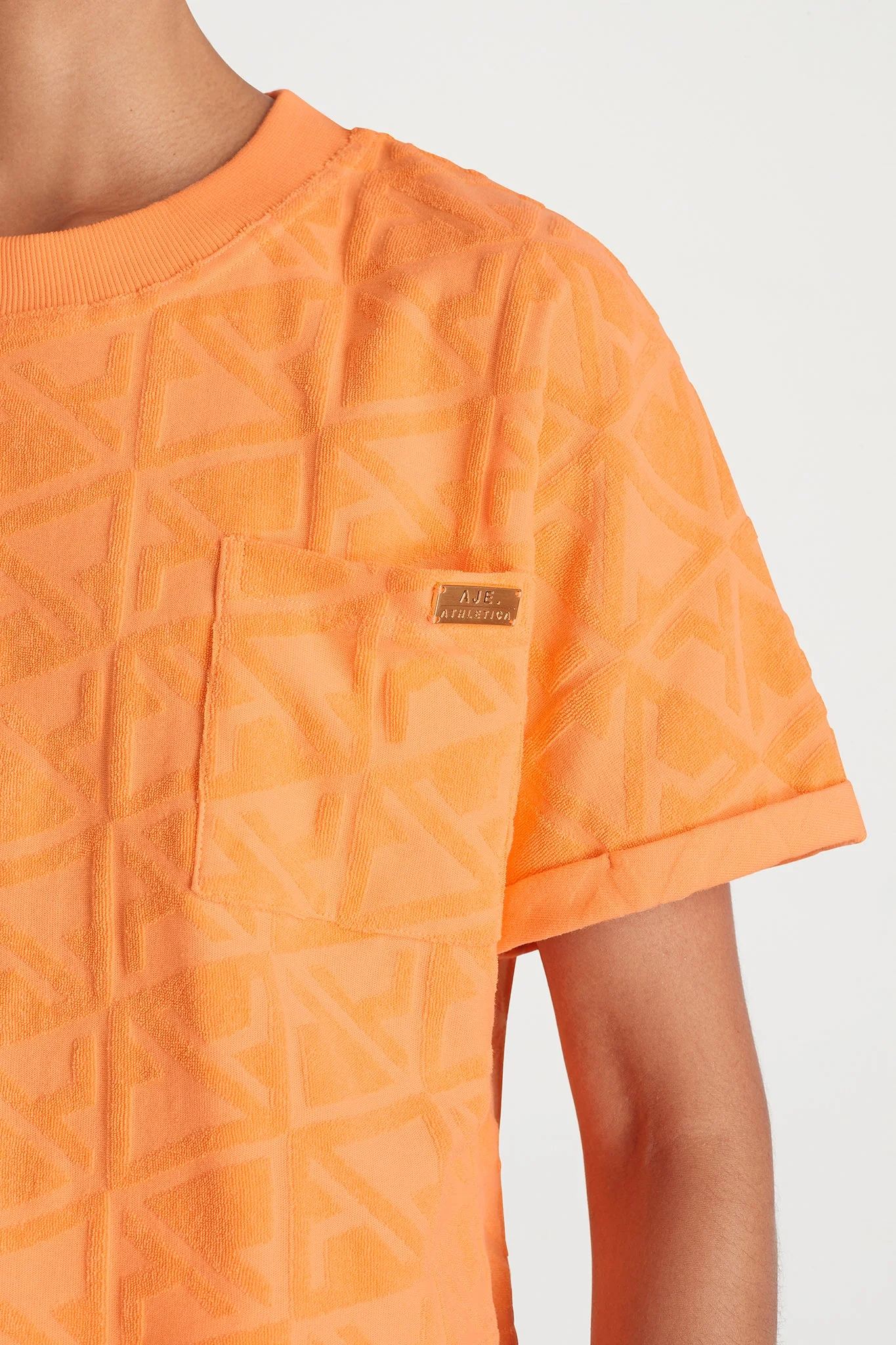 Terry Cropped Tee 416 - Image 4