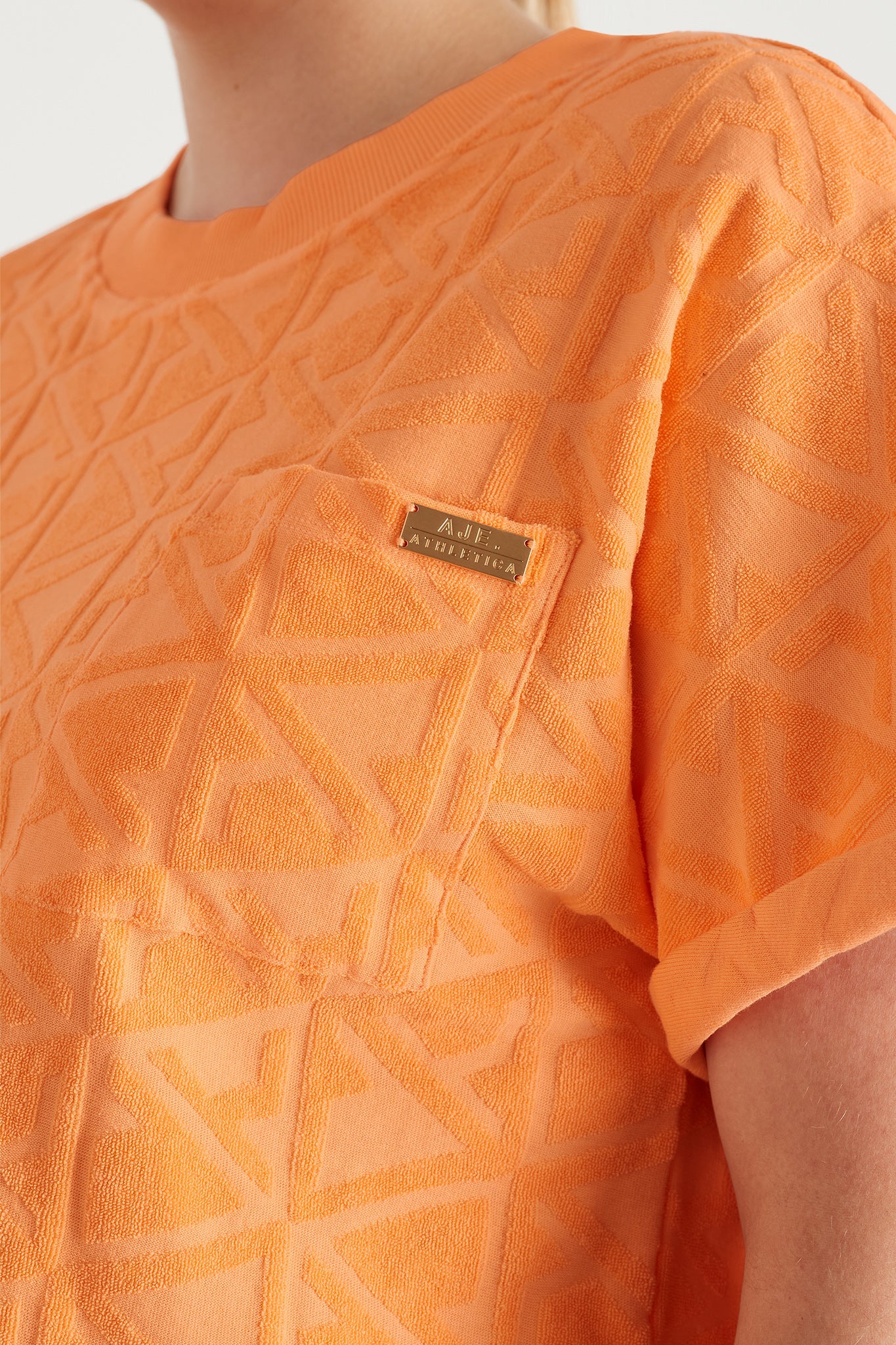 Terry Cropped Tee 416 - Image 9
