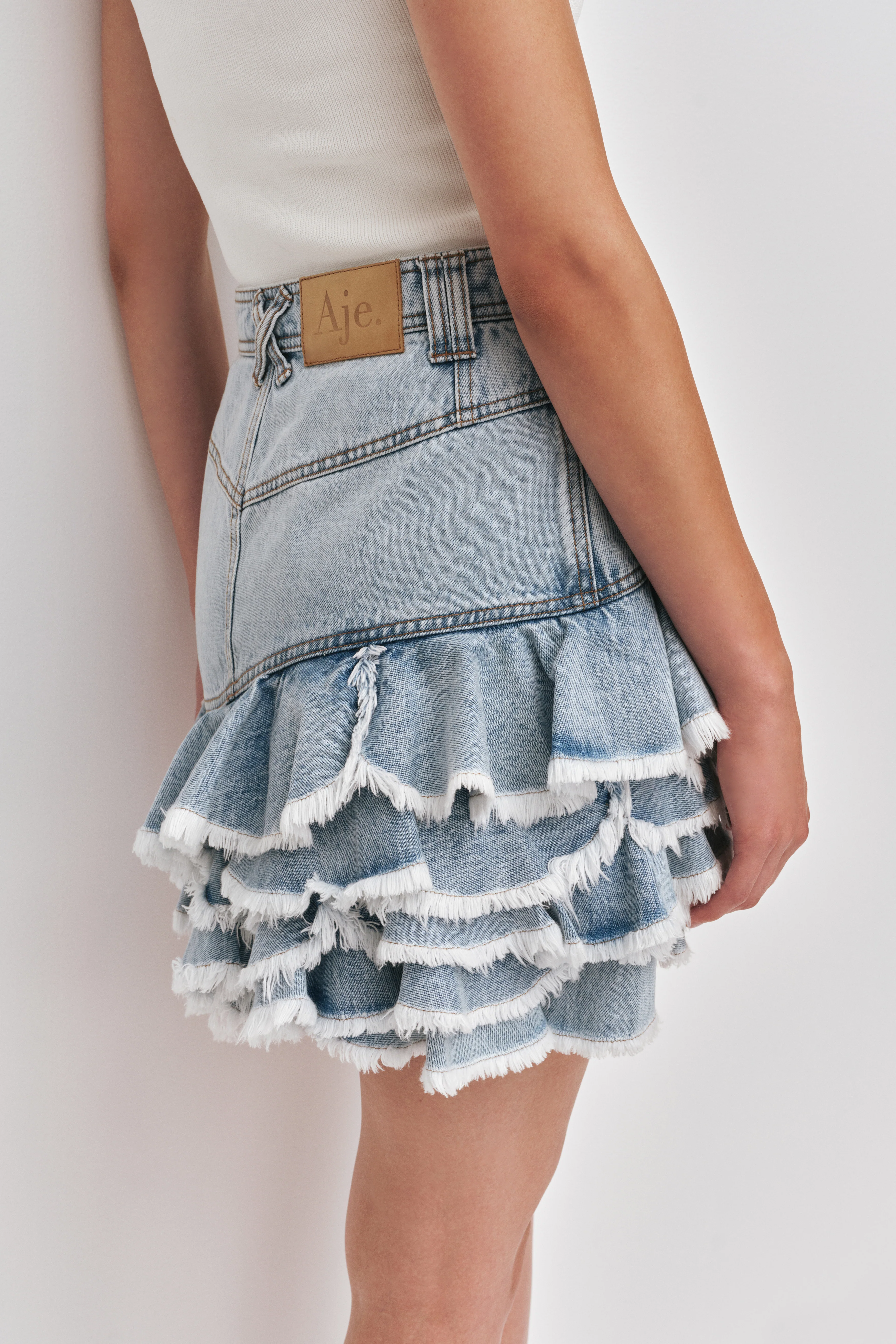 Tia Ruffle Mini Skirt - Image 6