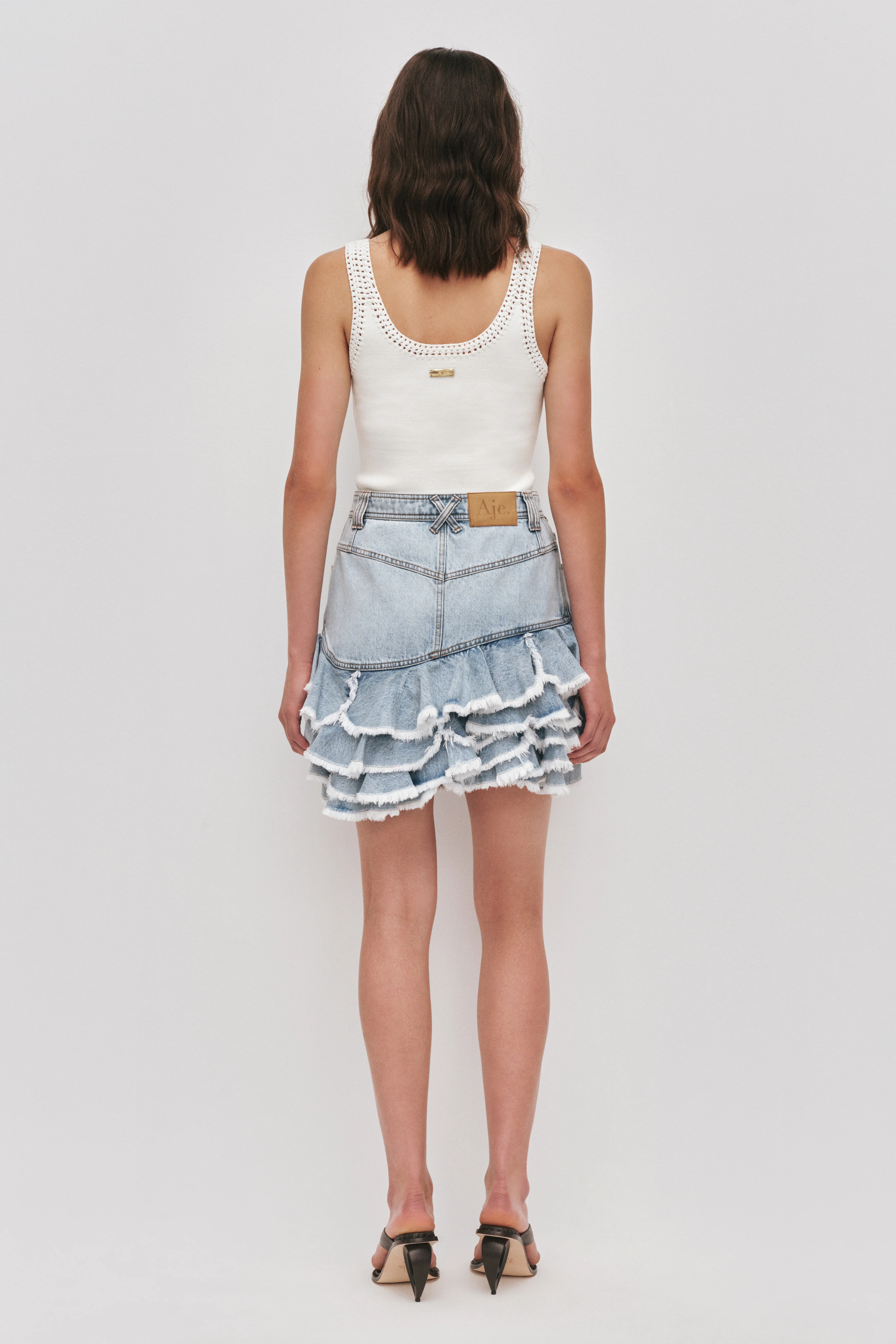 Tia Ruffle Mini Skirt - Image 7