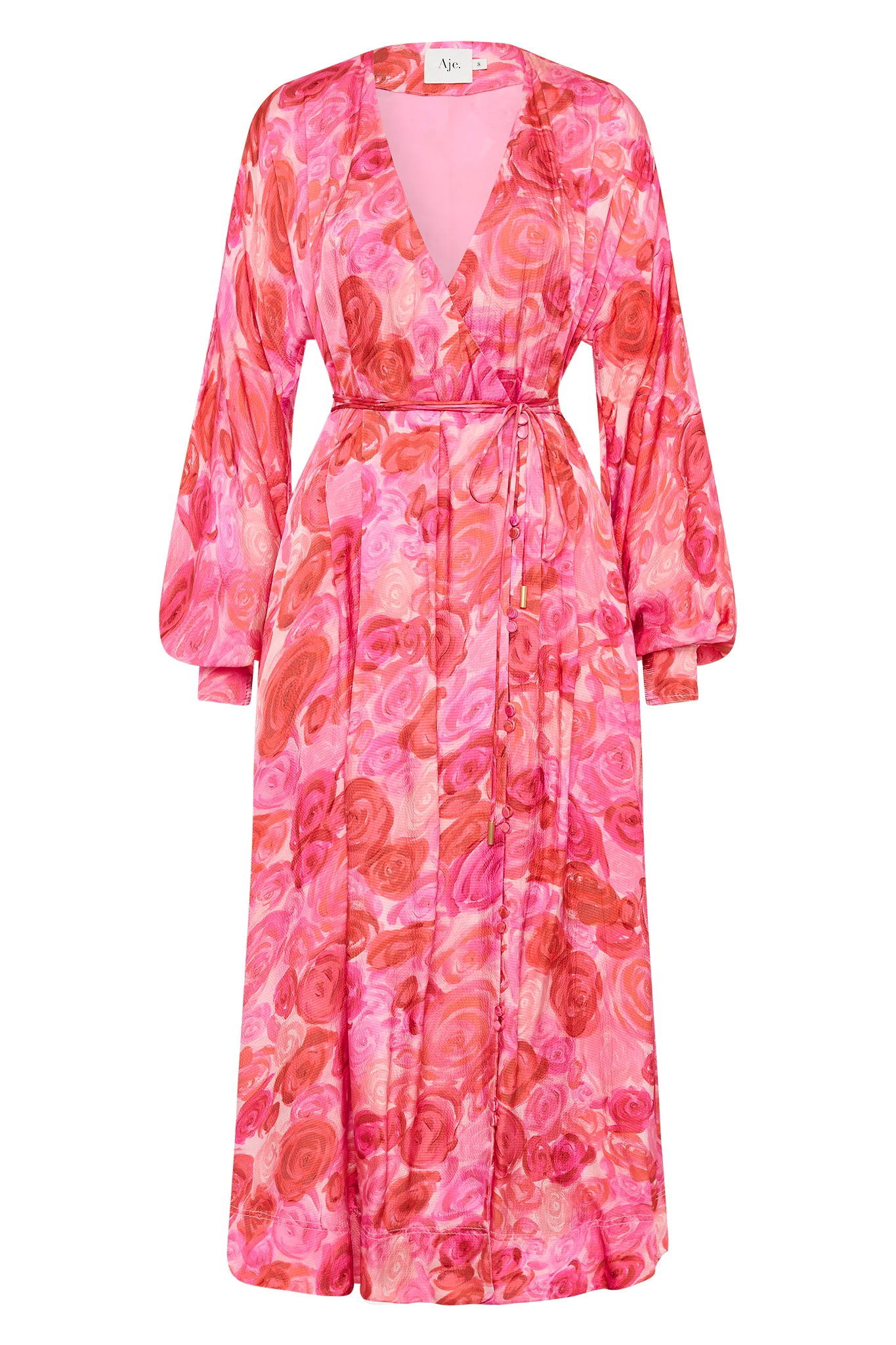 Tinley Wrap Front Midi Dress - Image 2