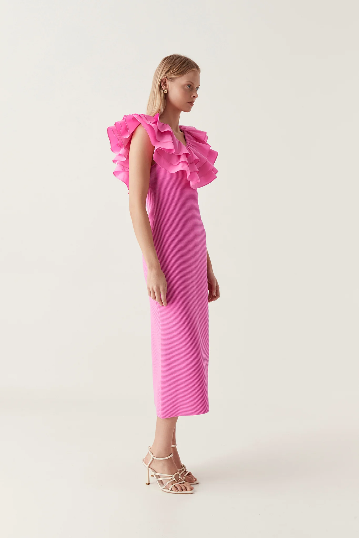 Transcendent Ruffle Midi Dress - Image 3