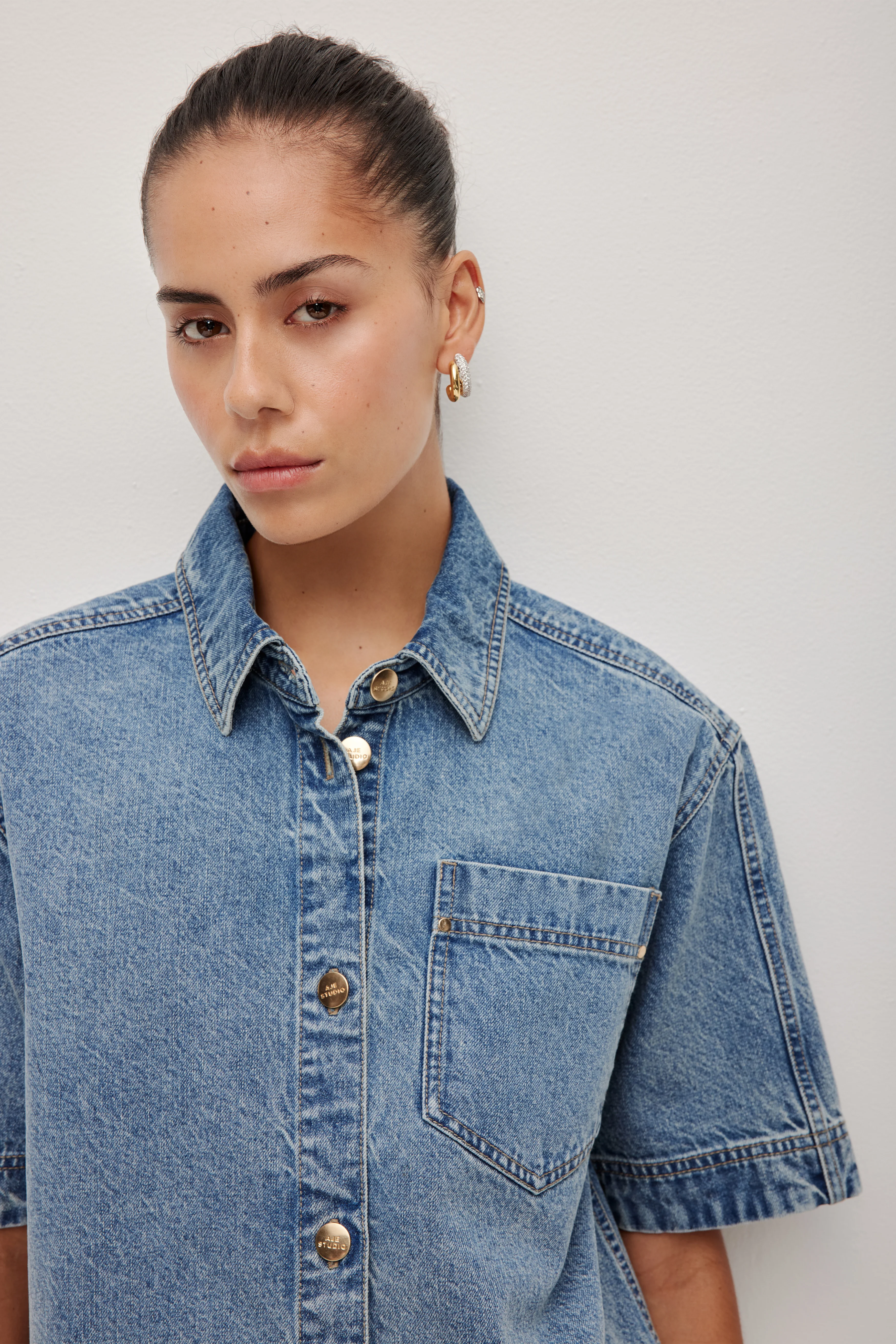 Tully Denim Short Sleeve Shirt - Image 5