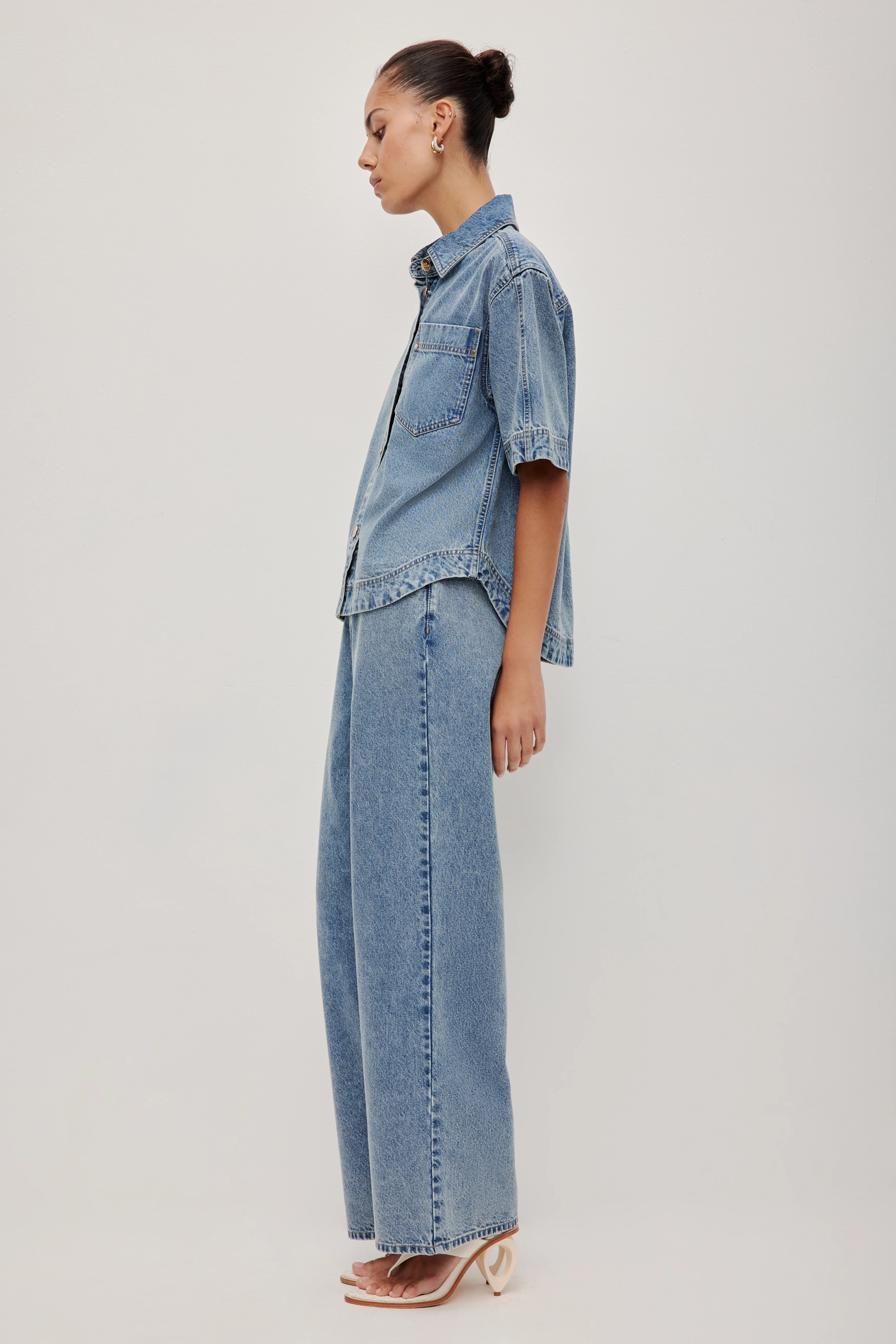 Tully Denim Short Sleeve Shirt - Image 6