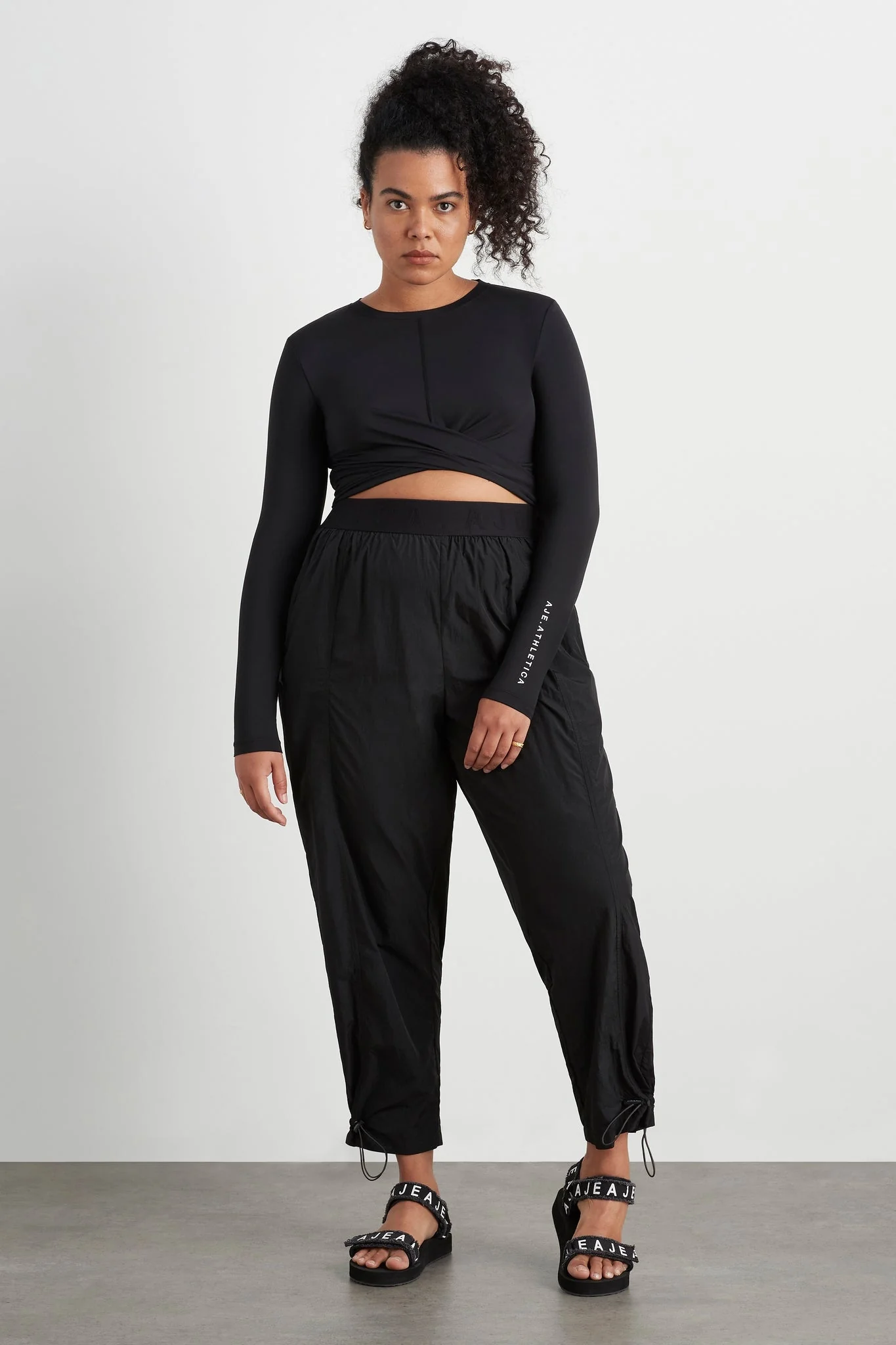 Twist Front Long Sleeve Crop Top 328 - Image 12