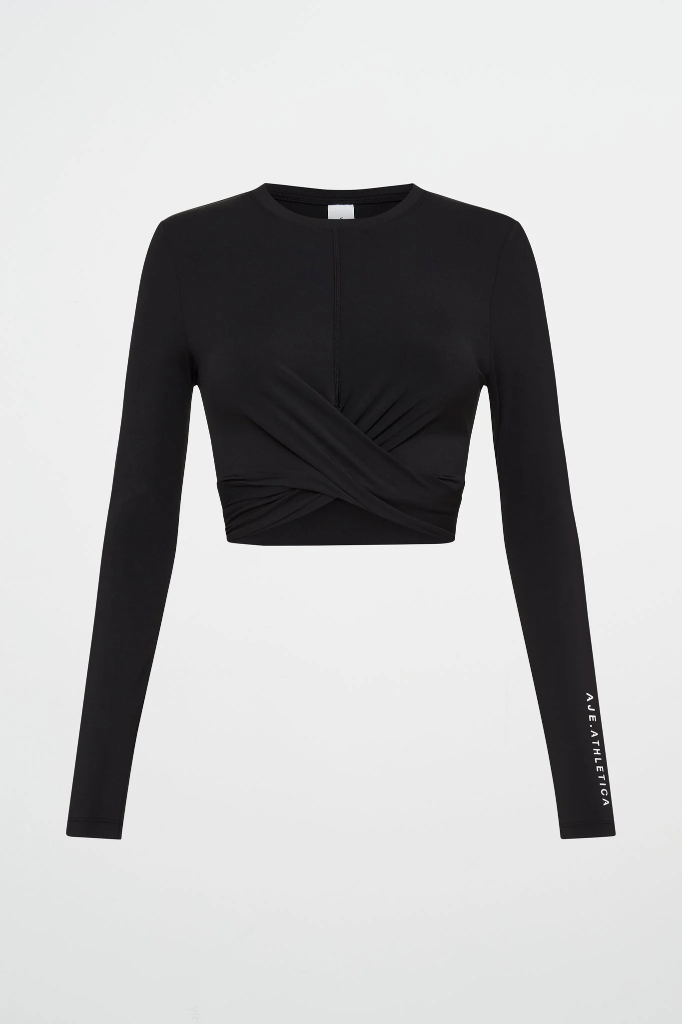 Twist Front Long Sleeve Crop Top 328 - Image 2