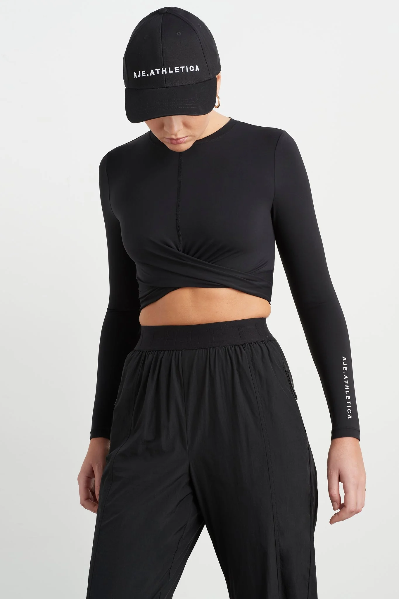 Twist Front Long Sleeve Crop Top 328 - Image 5