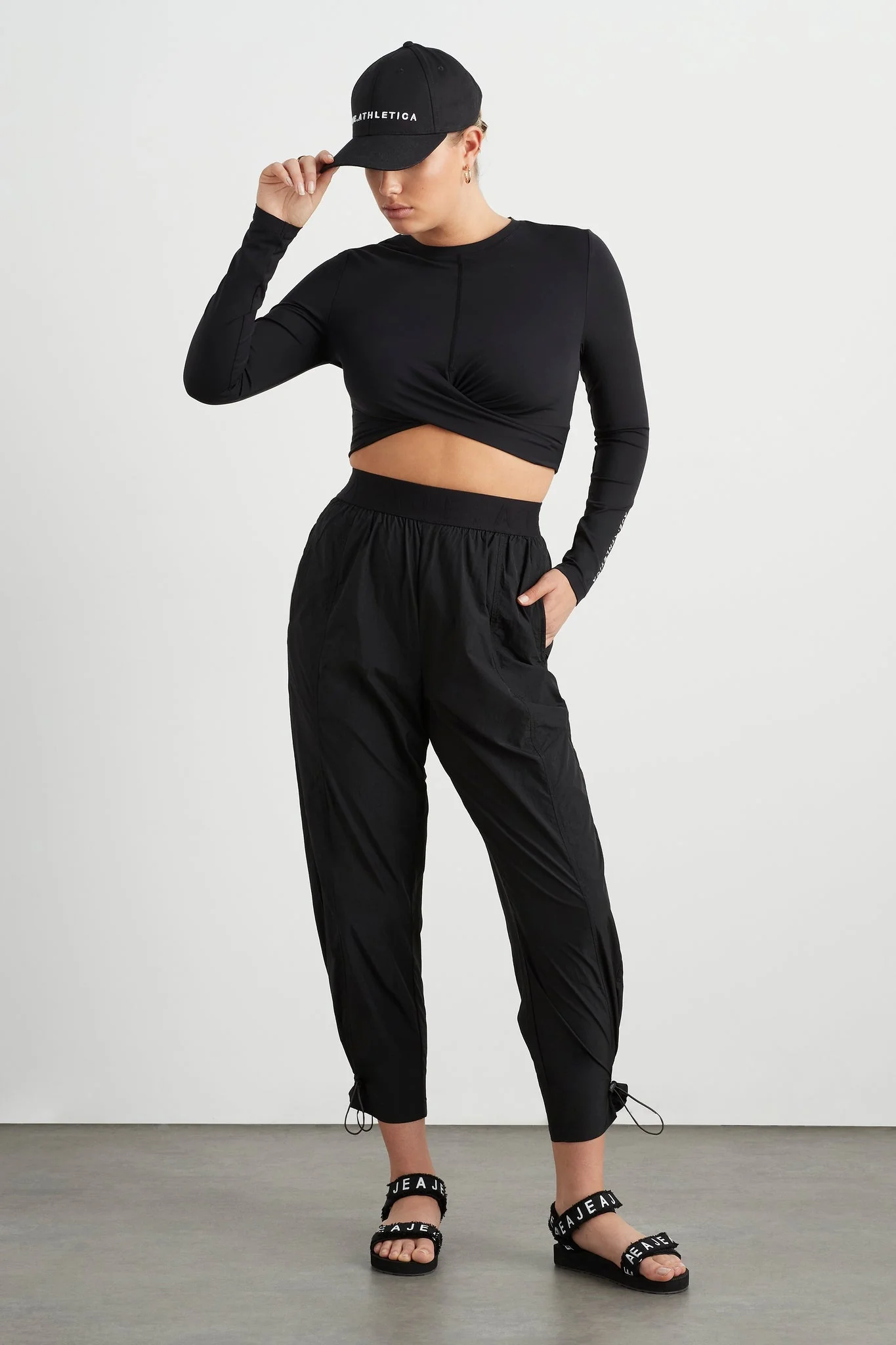 Twist Front Long Sleeve Crop Top 328 - Image 8