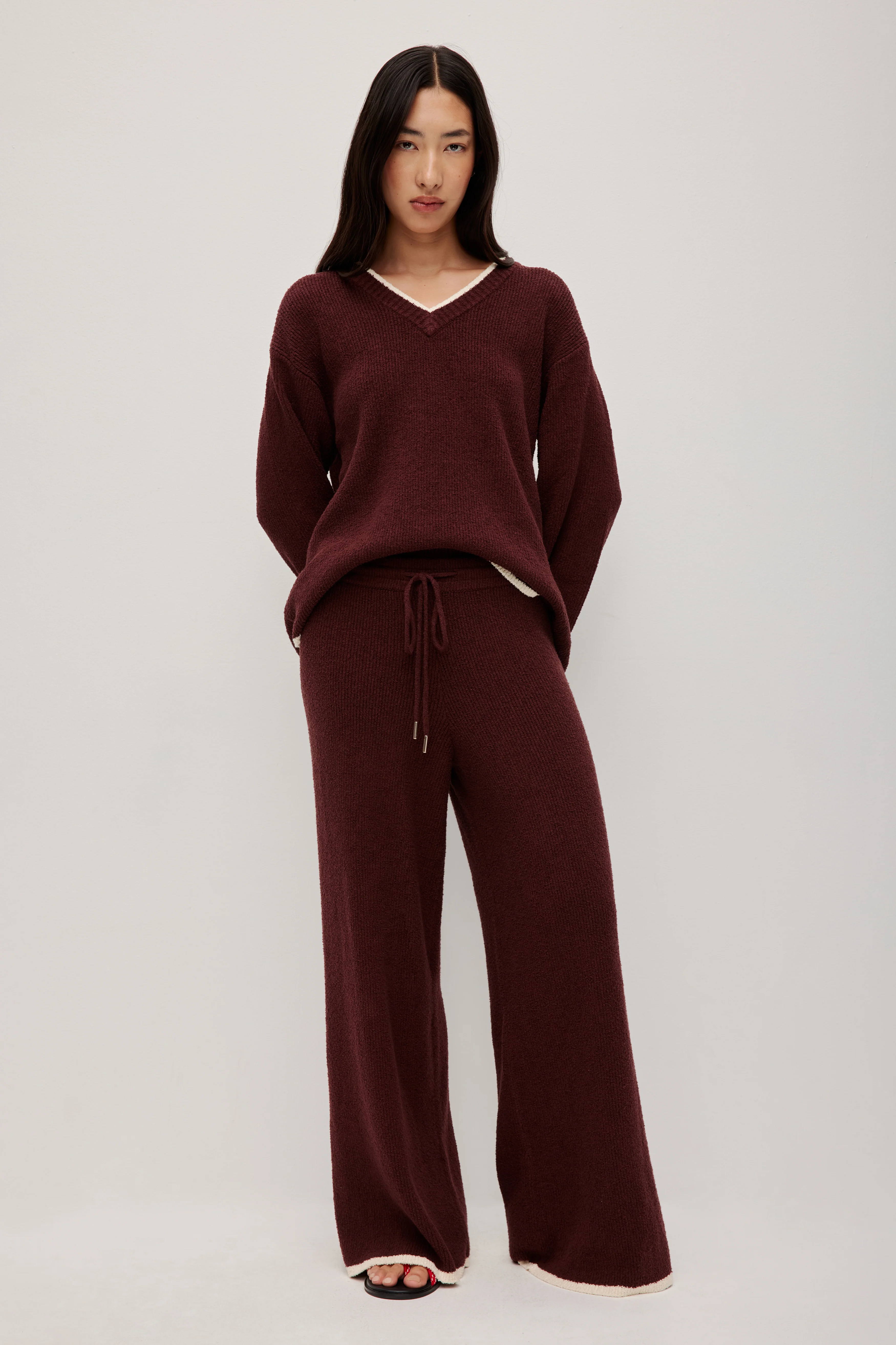 V-Neck Knit Jumper