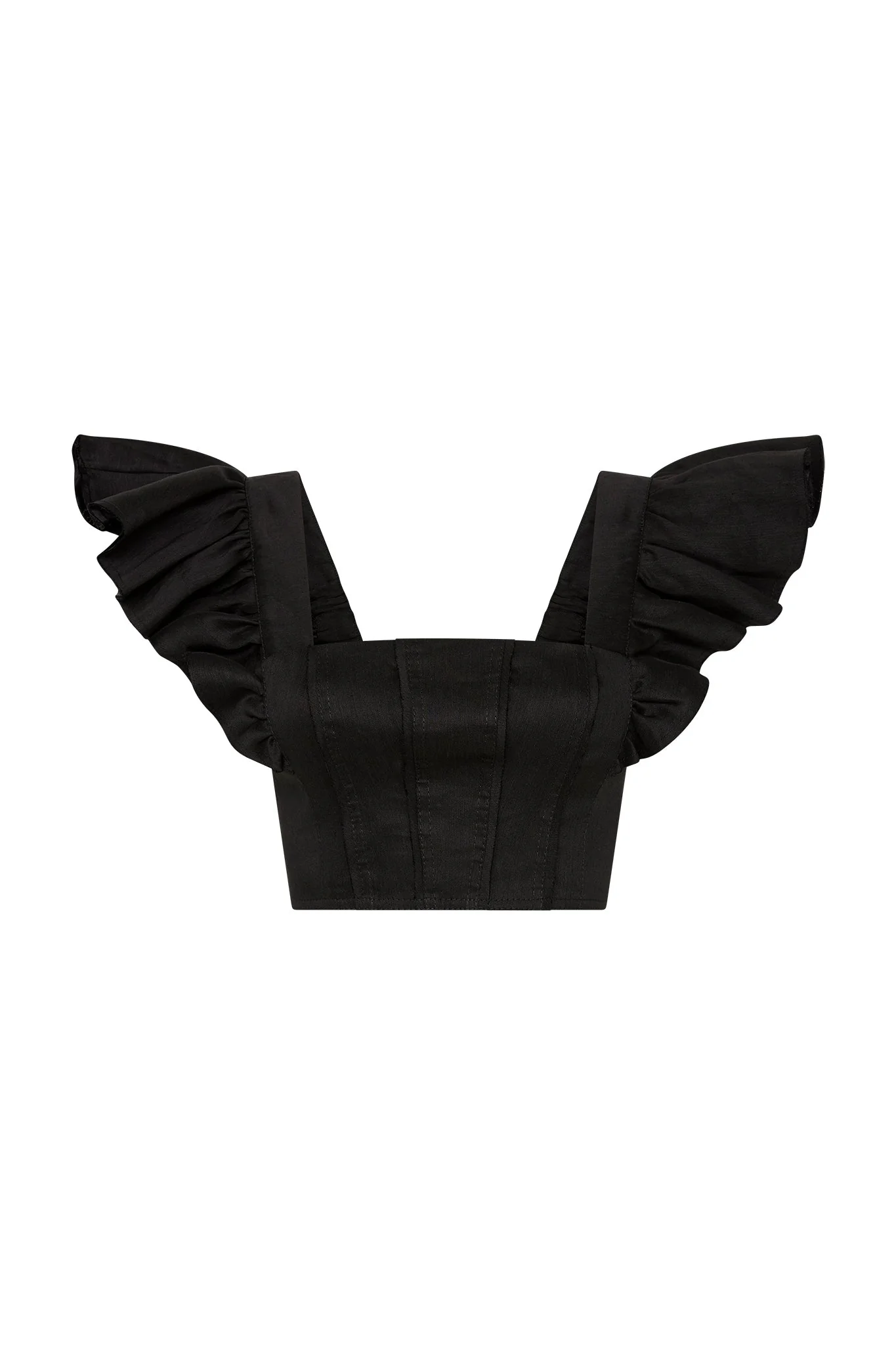 Vanades Frill Crop Top - Image 2