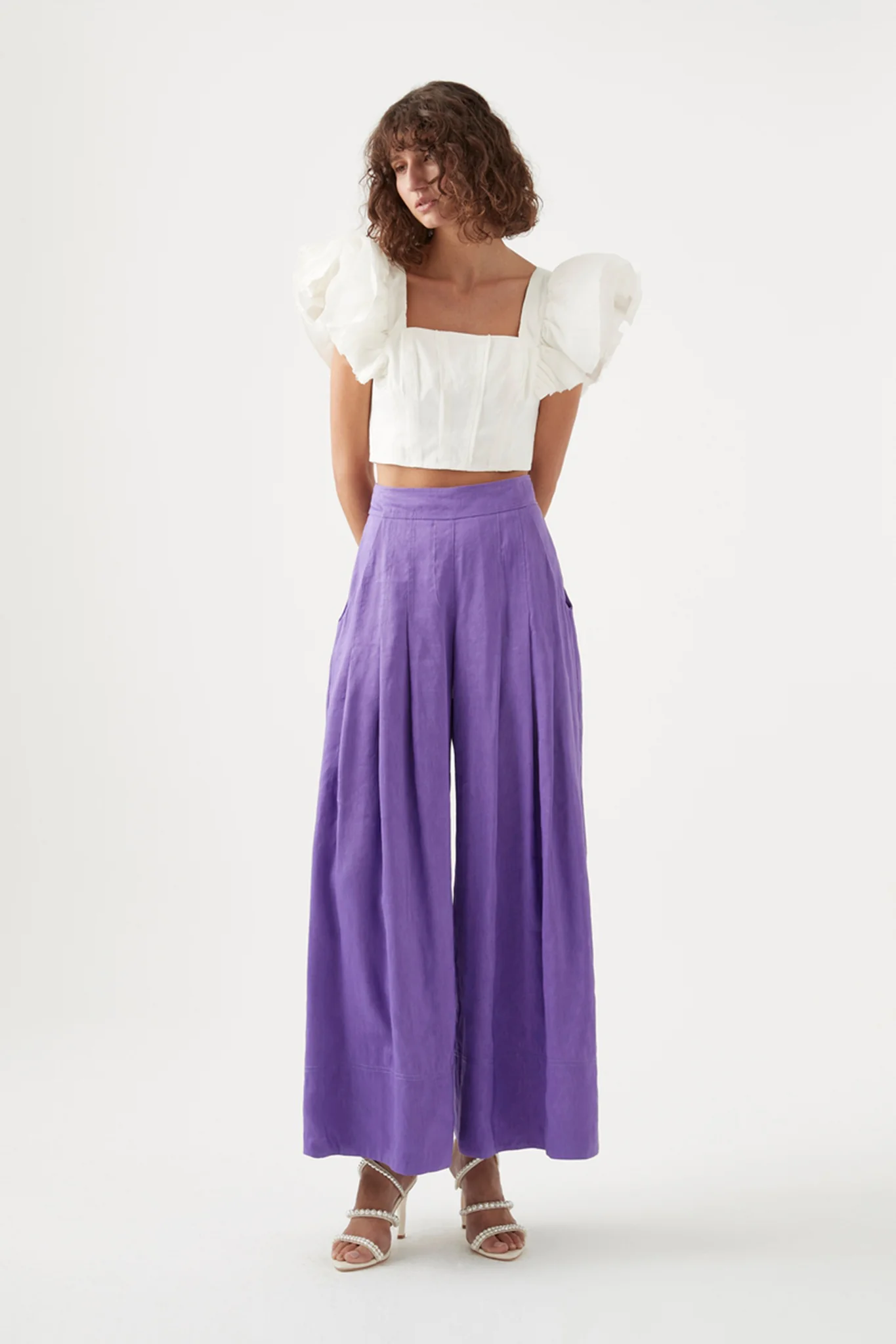 Vanades Frill Crop Top - Image 5