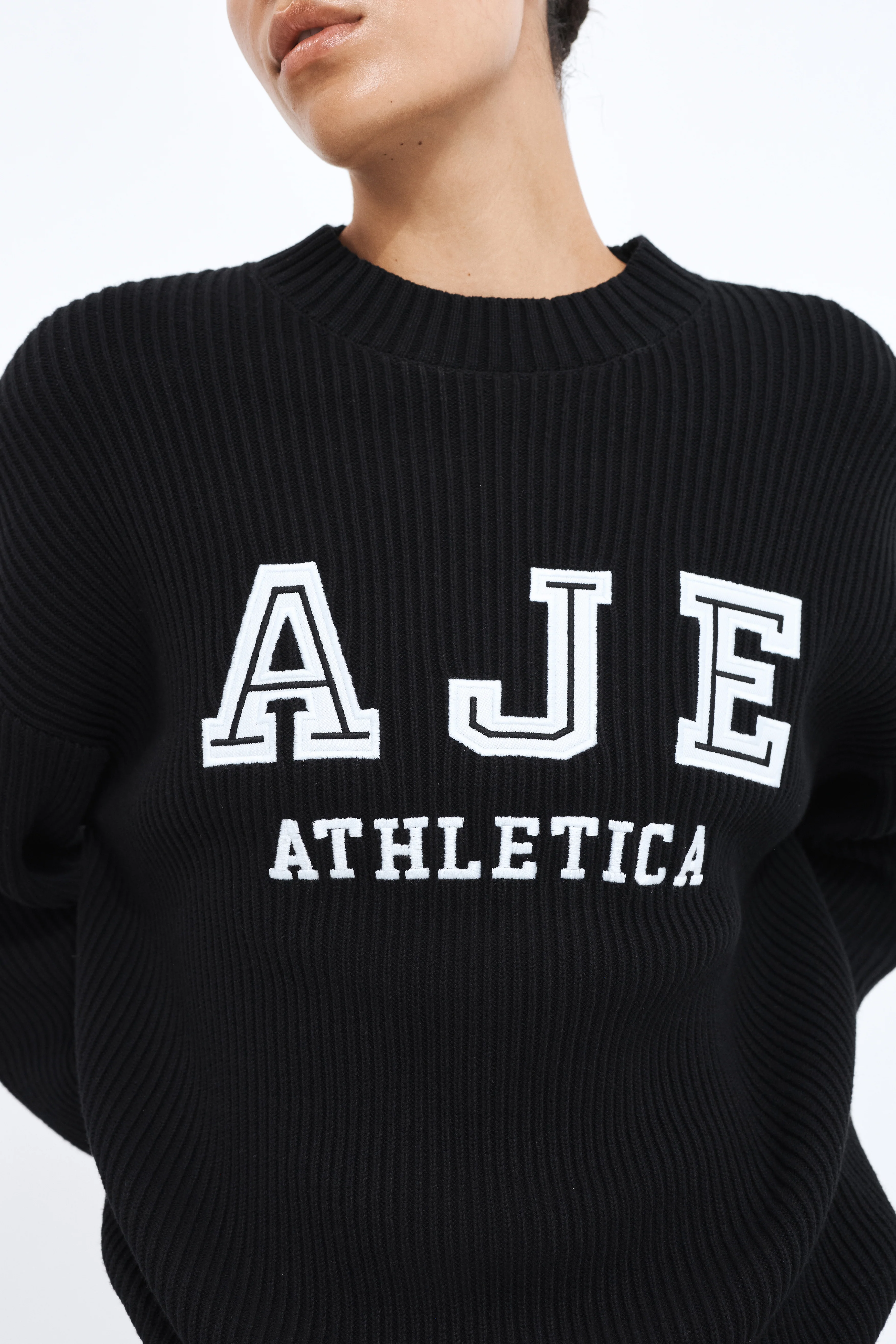Varsity Logo Rib Jumper - Image 4