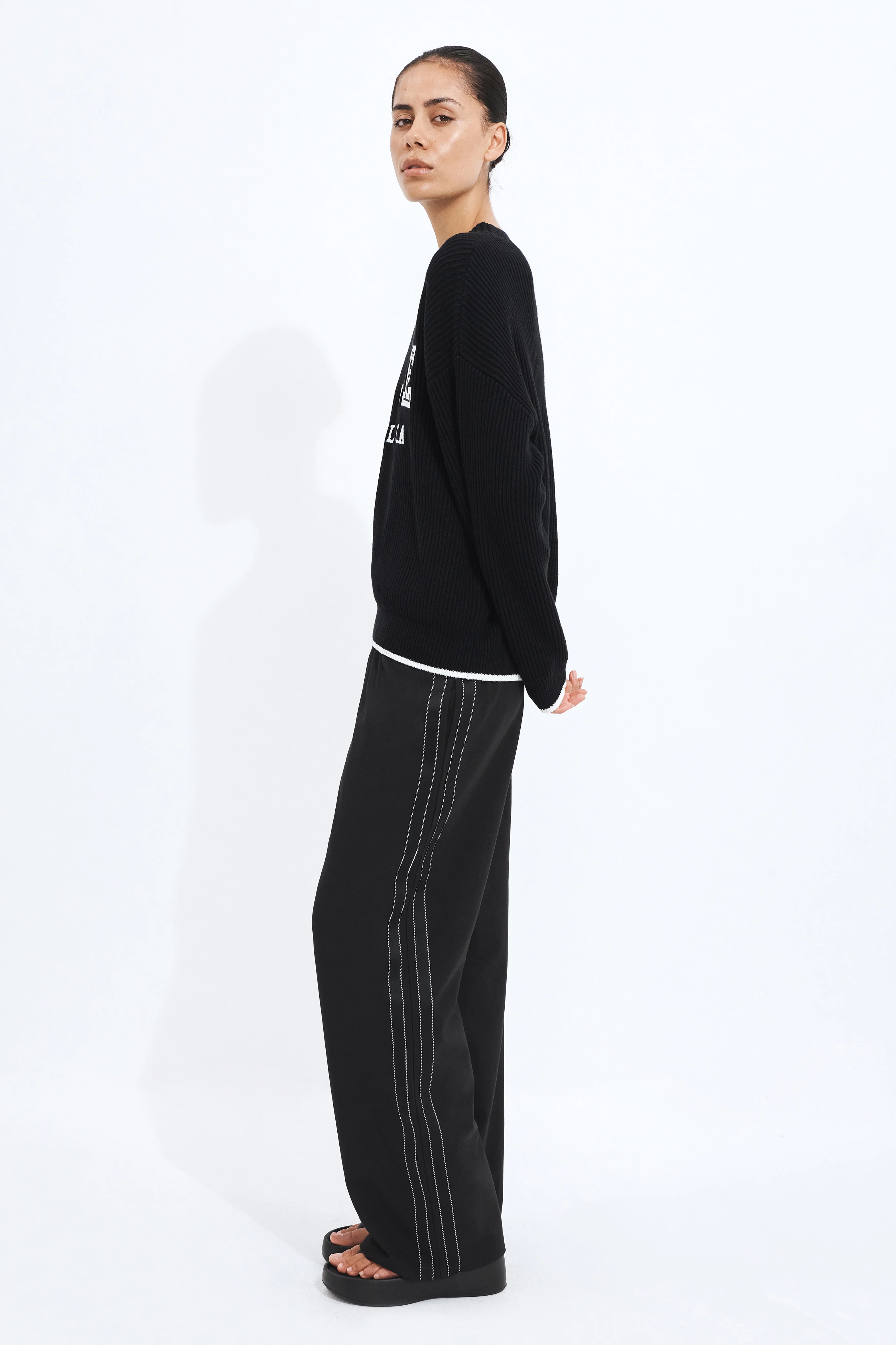 Varsity Logo Rib Jumper - Image 5