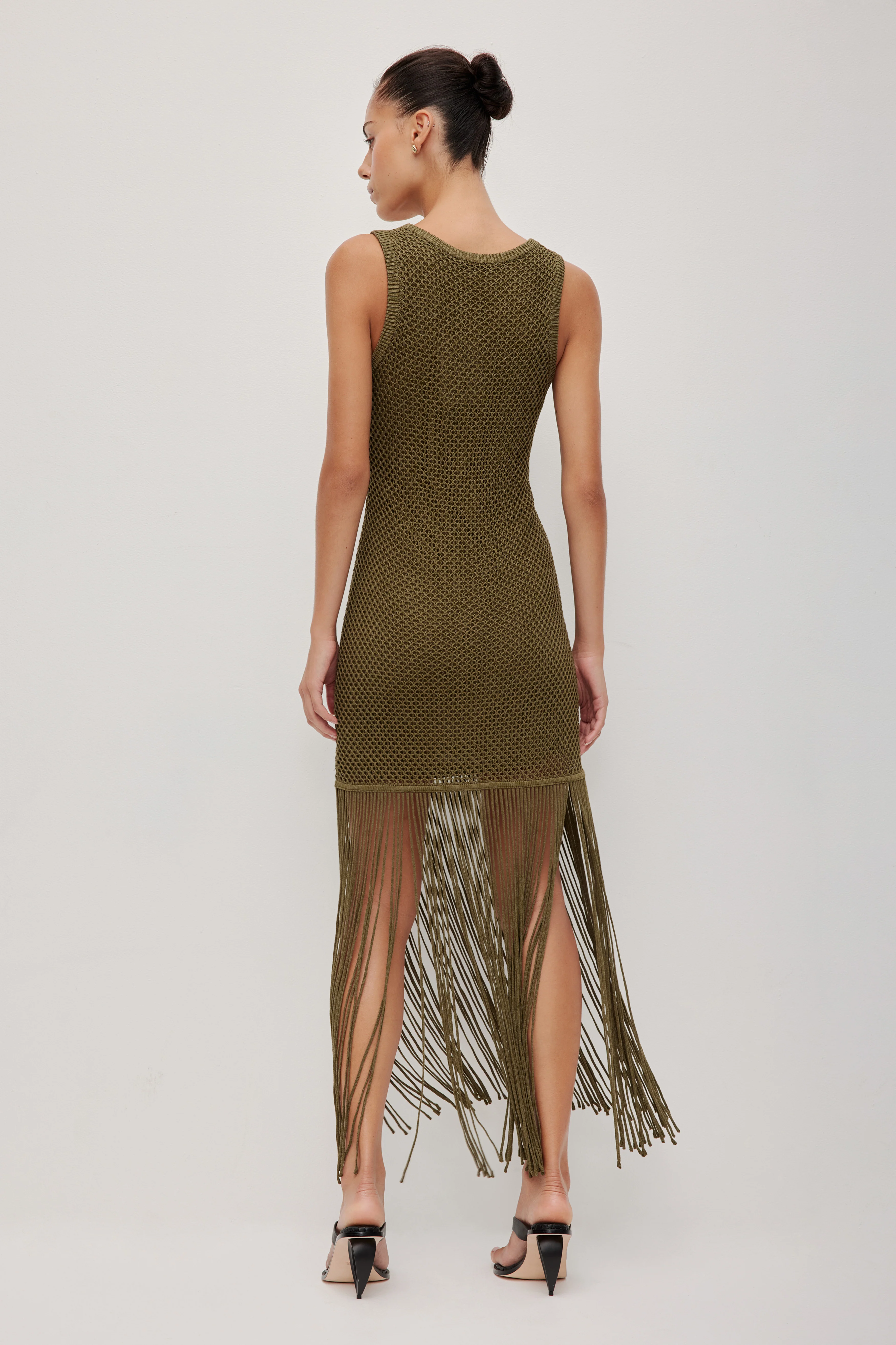 Velra Fringe Knit Dress - Image 7
