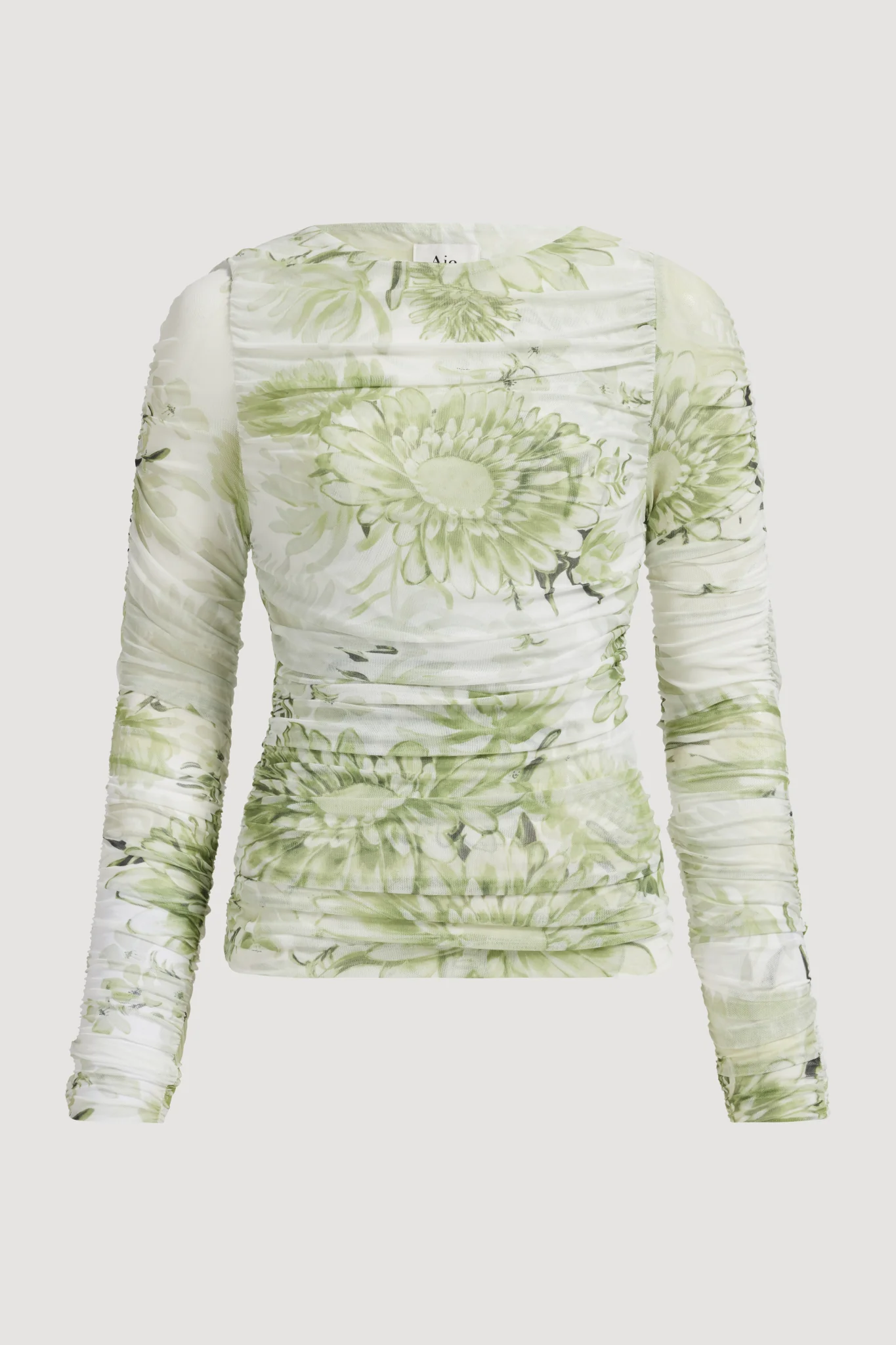 Verdant Print Mesh Top - Image 2