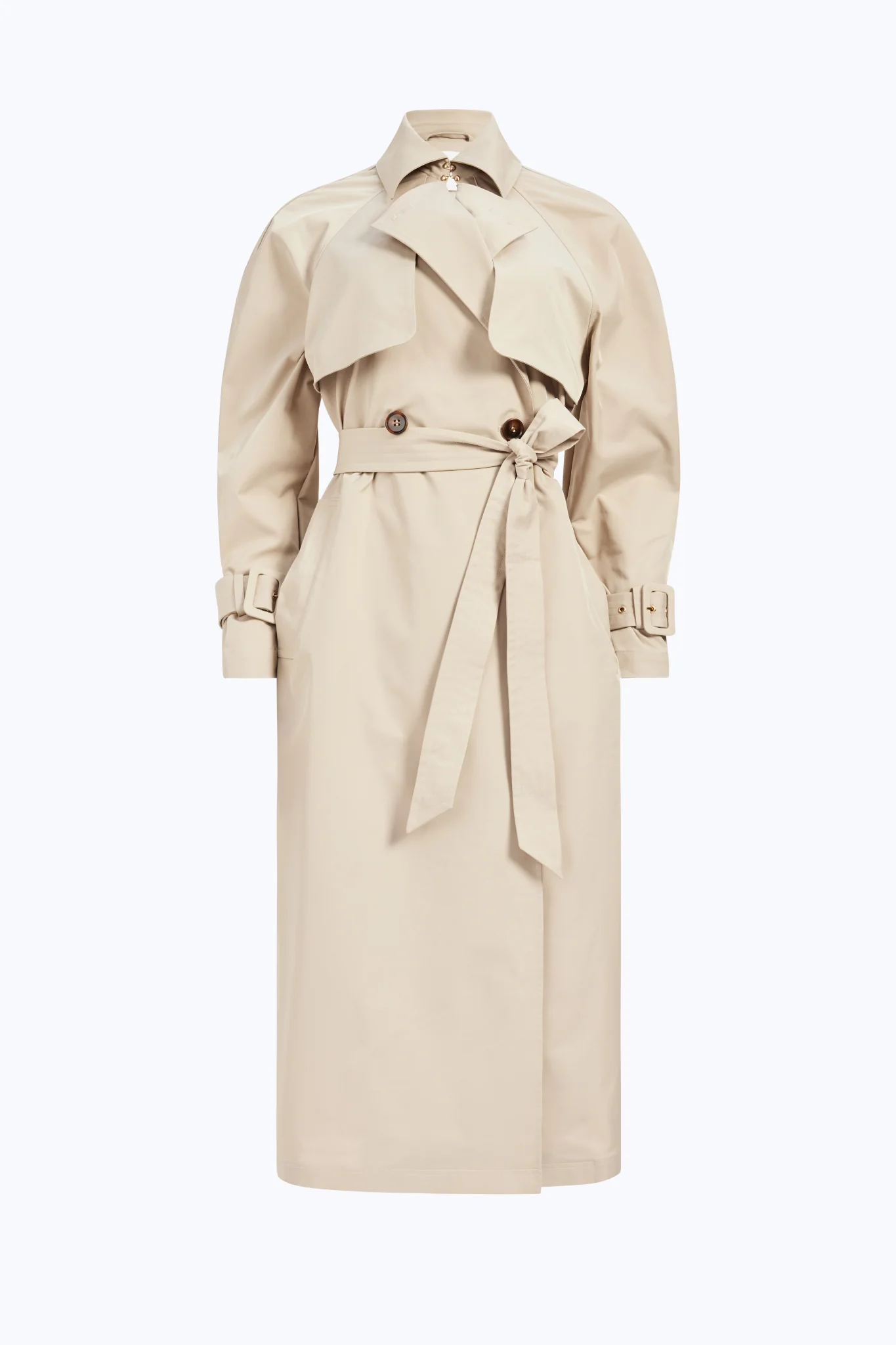 Verona Long Line Trench Coat - Image 2