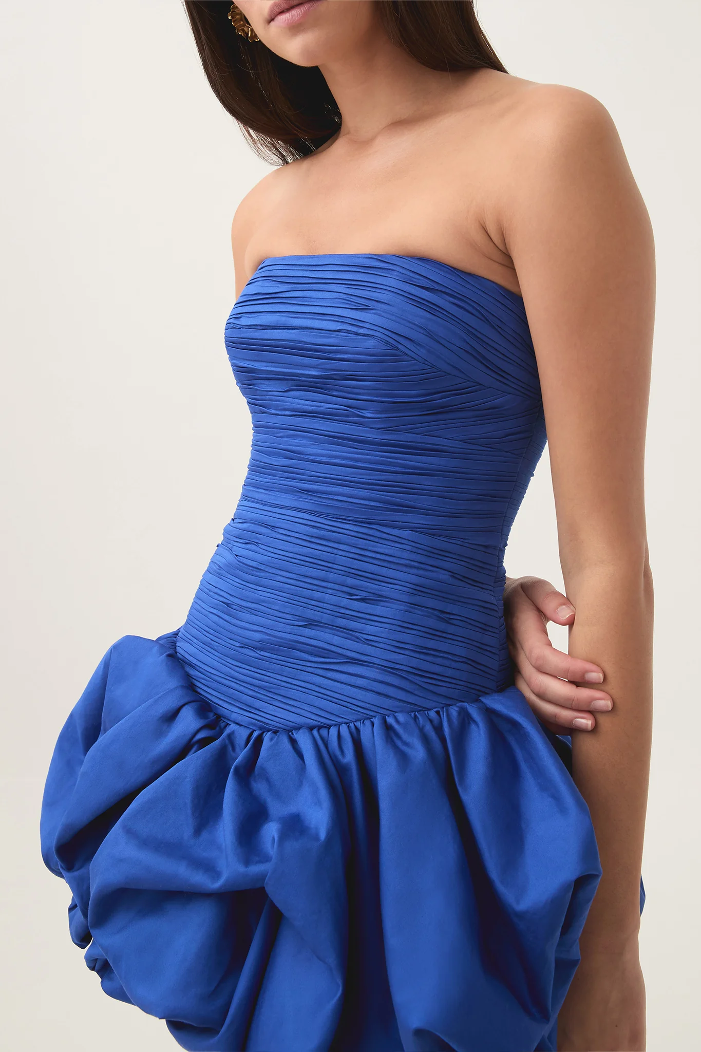 Violette Bubble Hem Mini Dress - Image 3