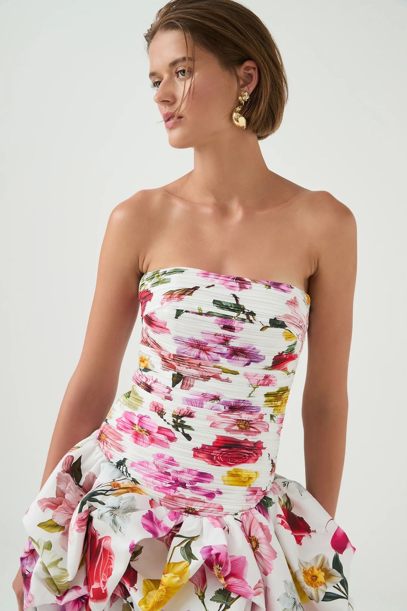Violette Bubble Hem Mini Dress - Image 3