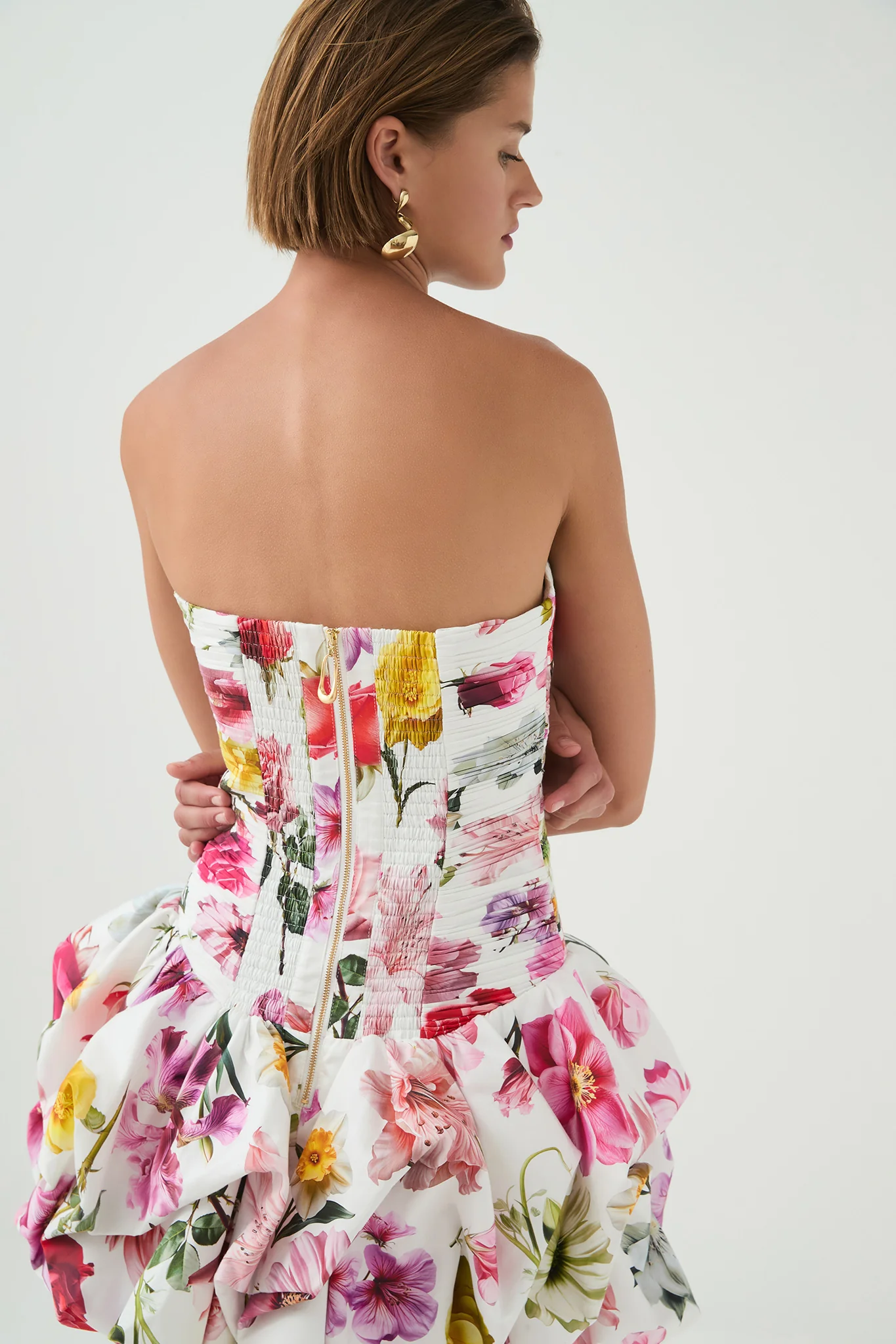 Violette Bubble Hem Mini Dress - Image 4