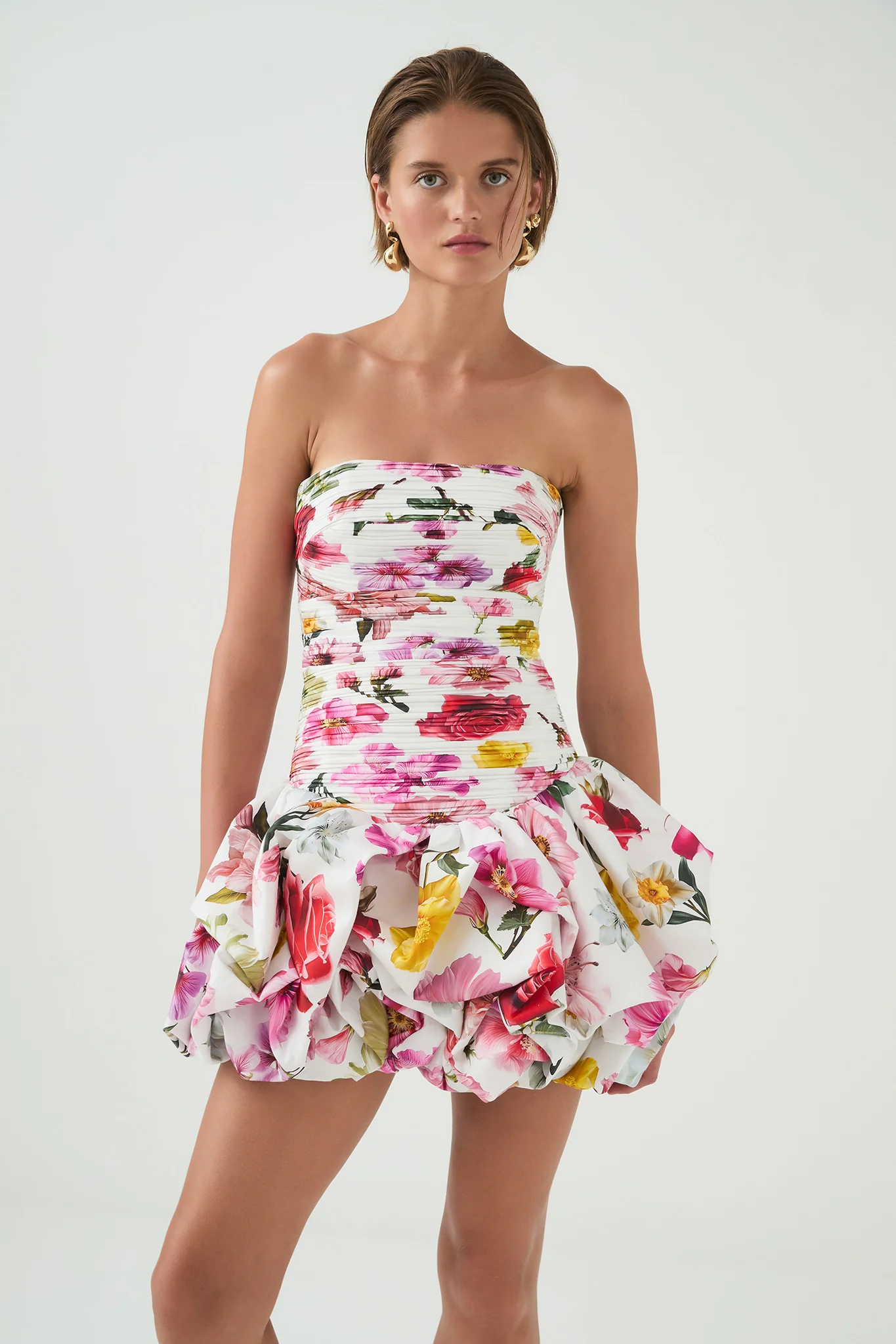 Violette Bubble Hem Mini Dress - Image 6