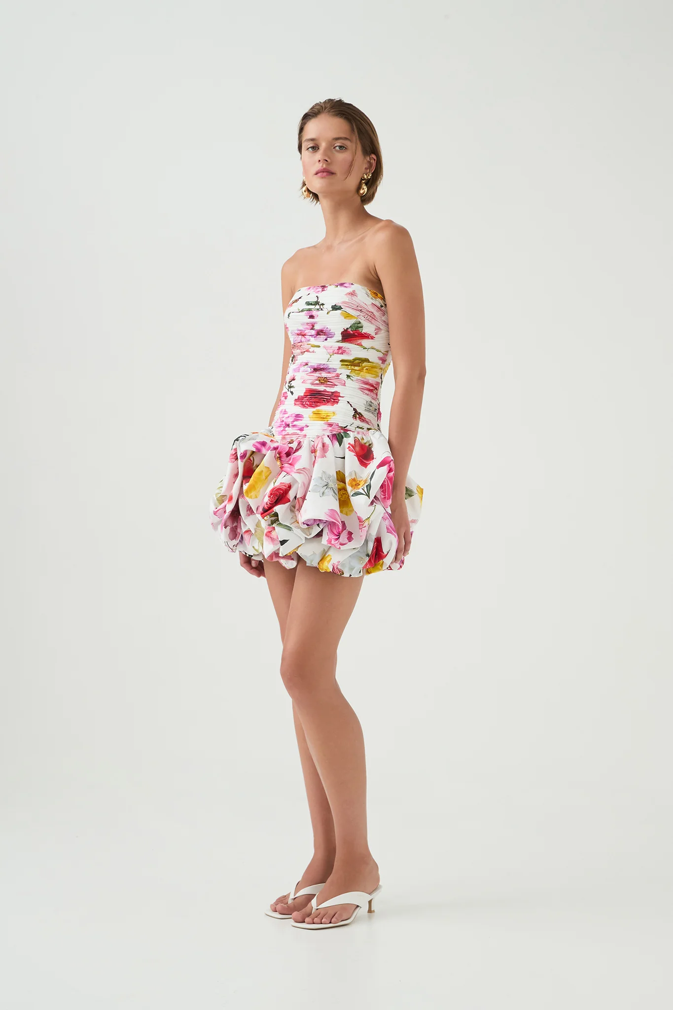 Violette Bubble Hem Mini Dress - Image 7