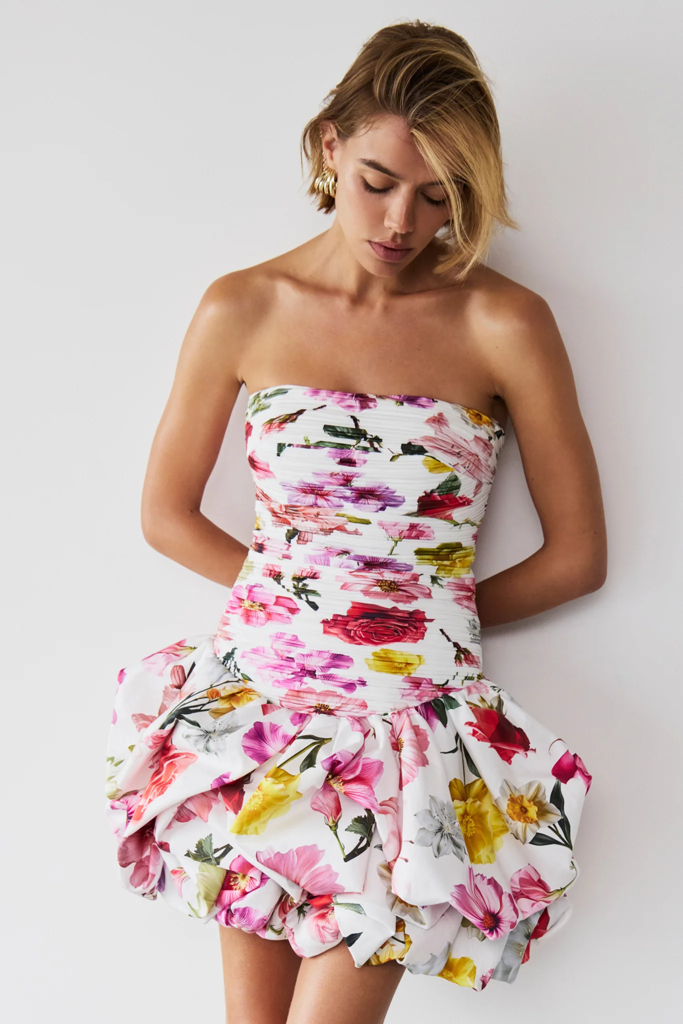 Violette Bubble Hem Mini Dress - Image 8