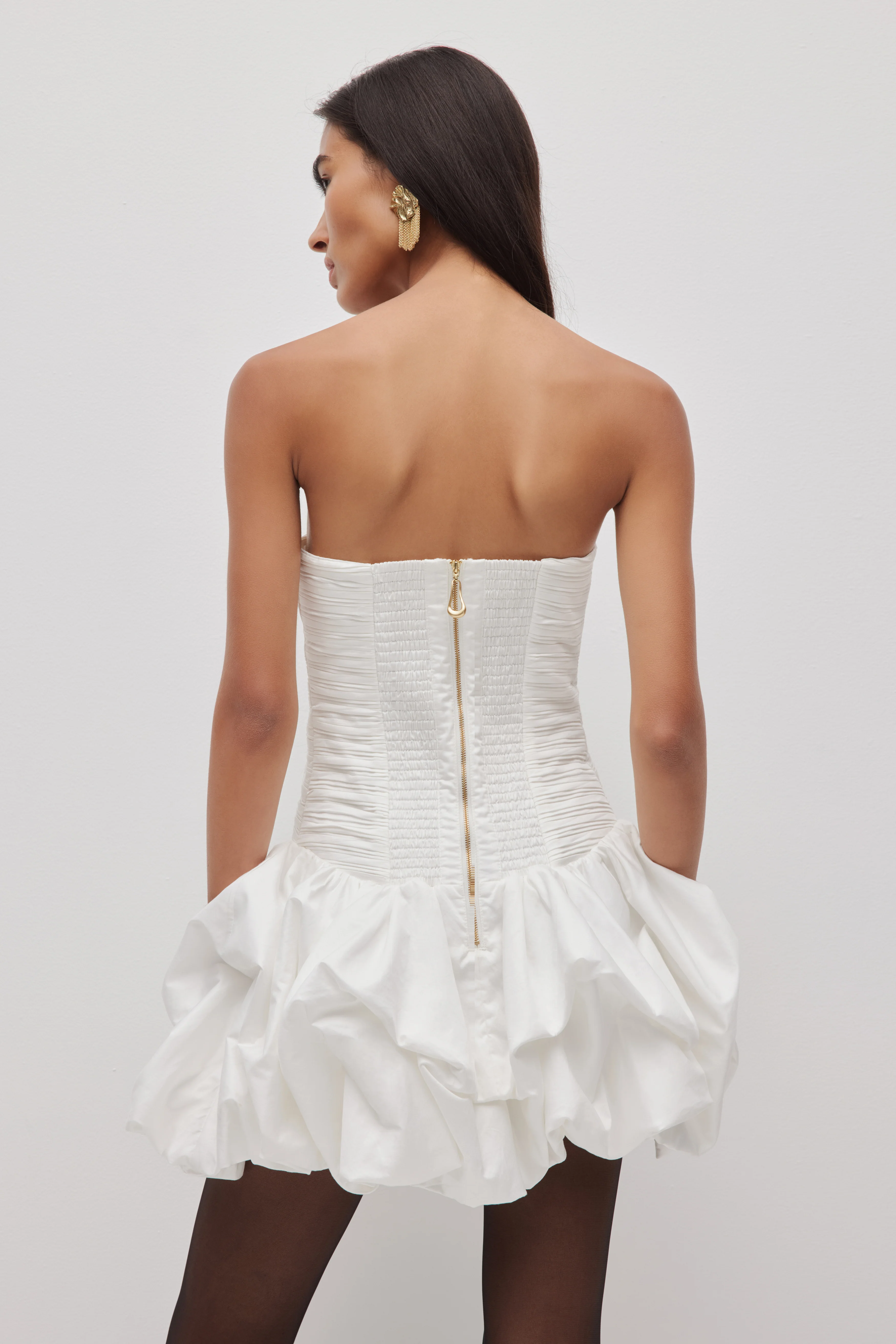 Violette Bubble Hem Mini Dress - Image 17