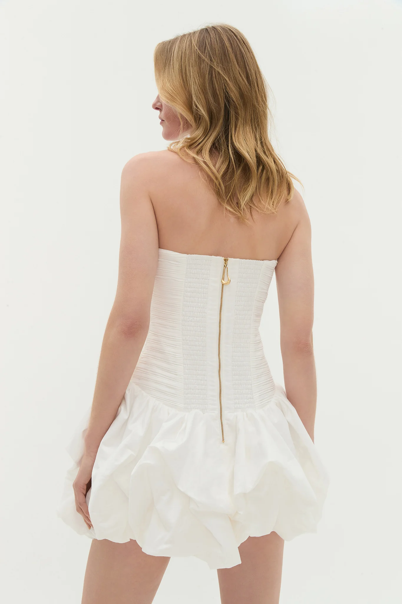 Violette Bubble Hem Mini Dress - Image 7