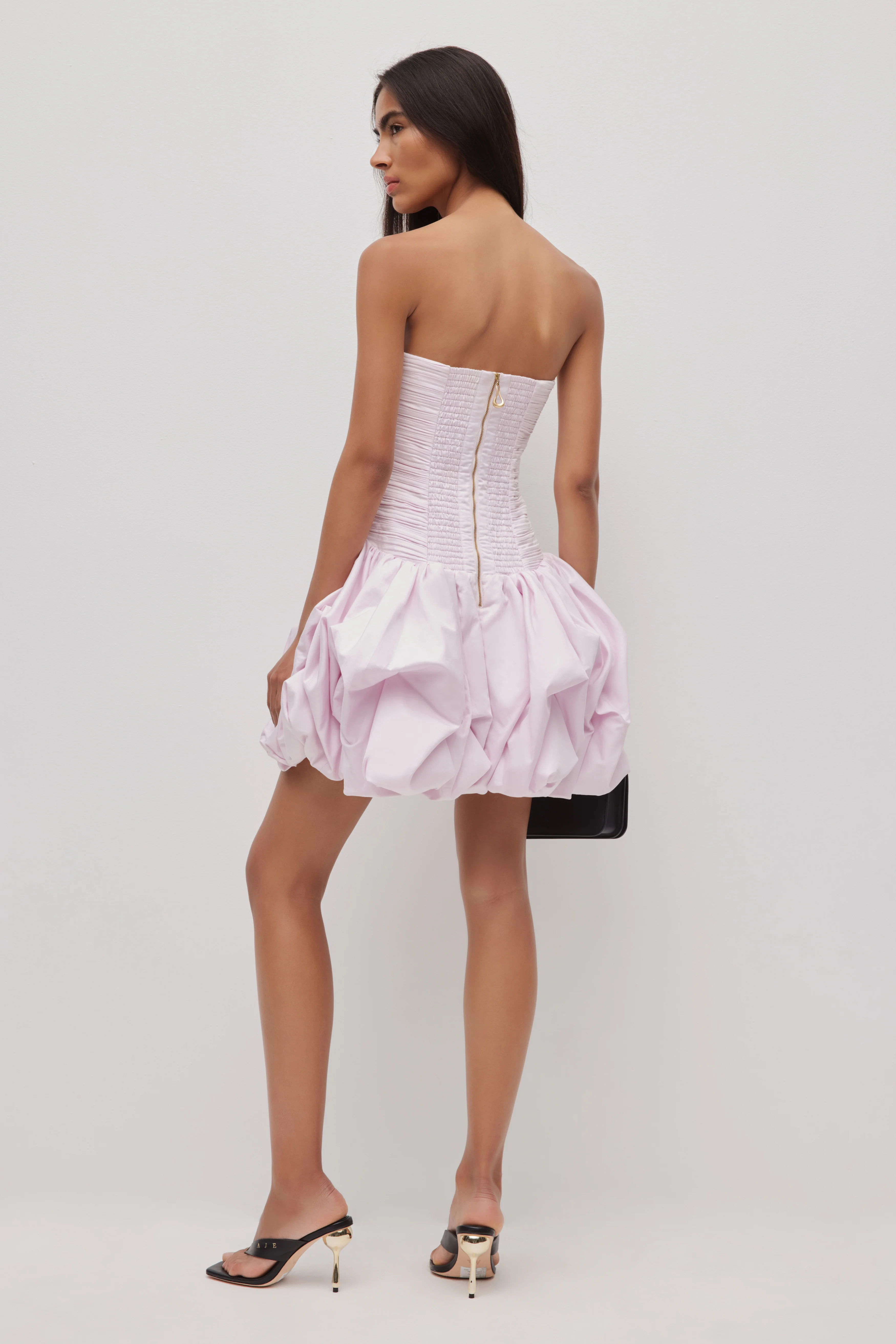 Violette Bubble Hem Mini Dress - Image 14