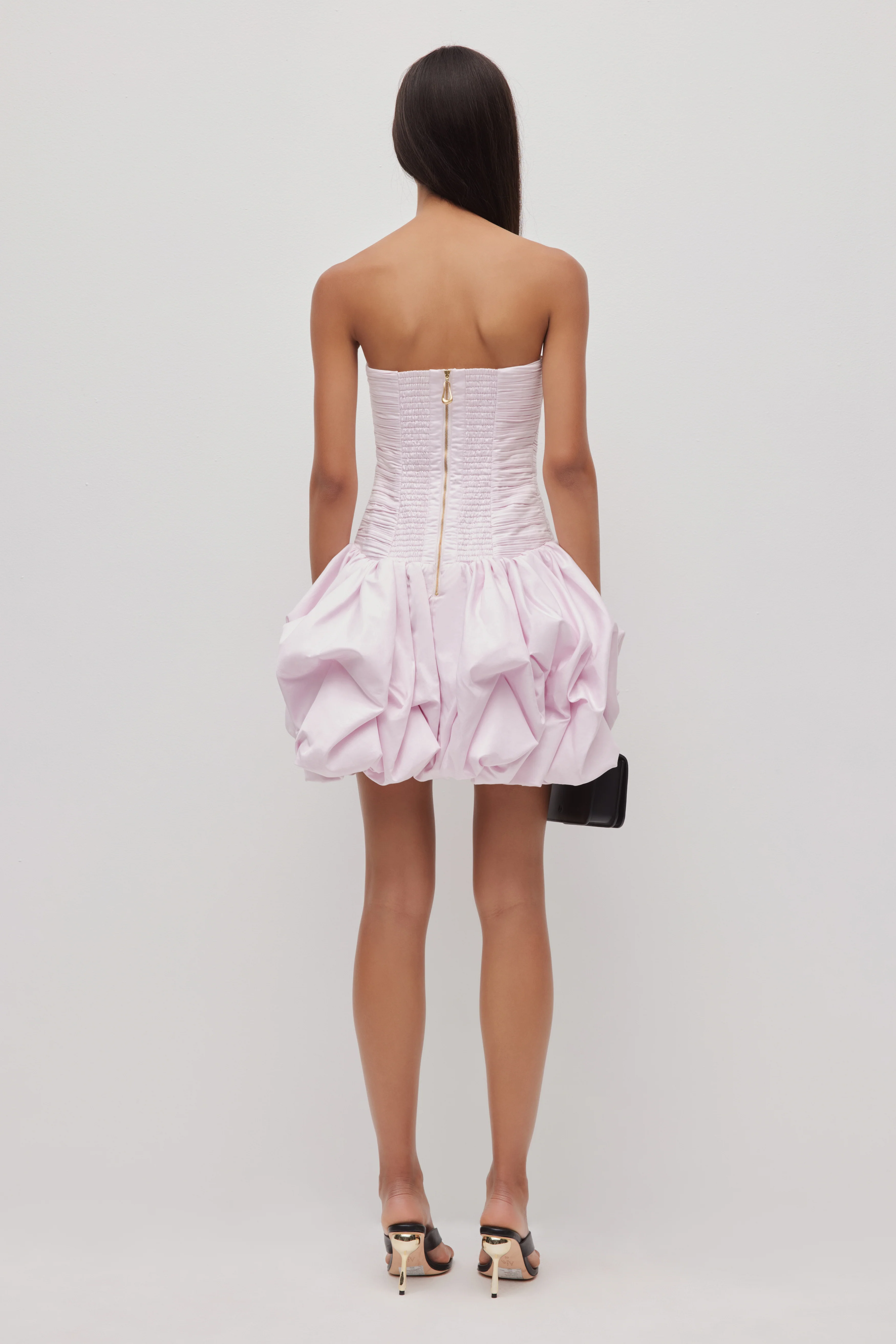 Violette Bubble Hem Mini Dress - Image 15