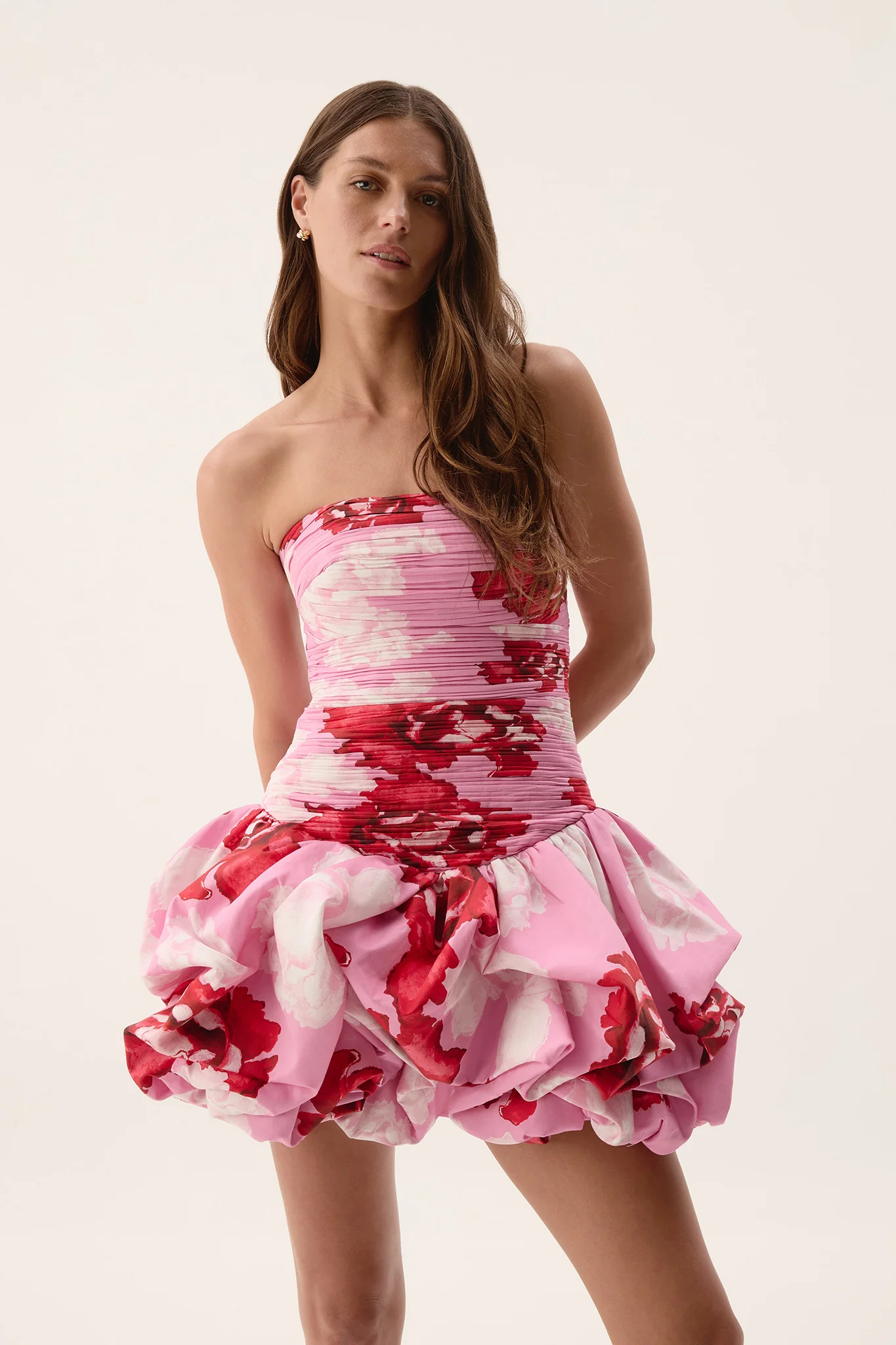 Violette Bubble Hem Mini Dress - Image 3