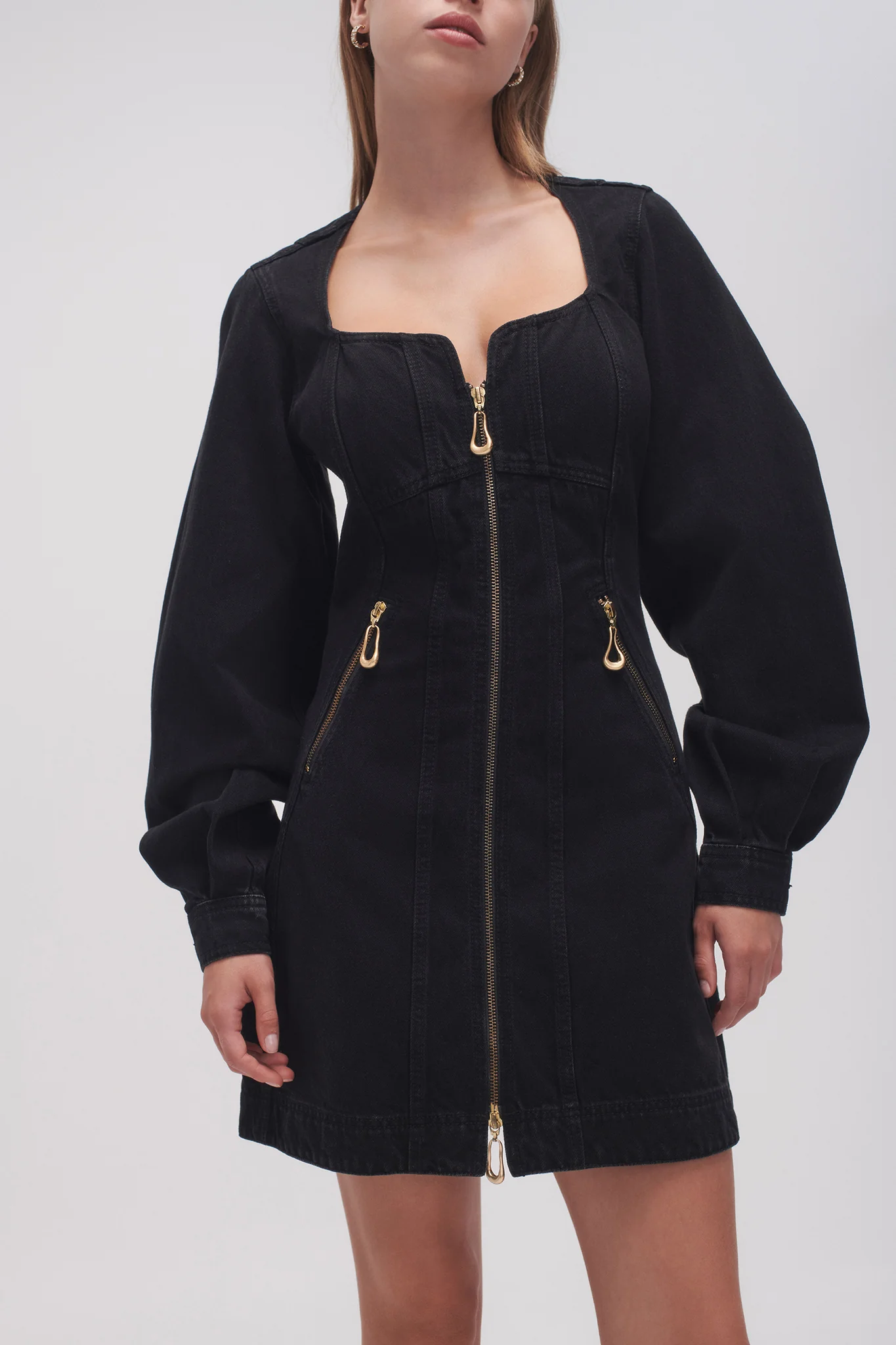 Willa Denim Mini Dress - Image 4