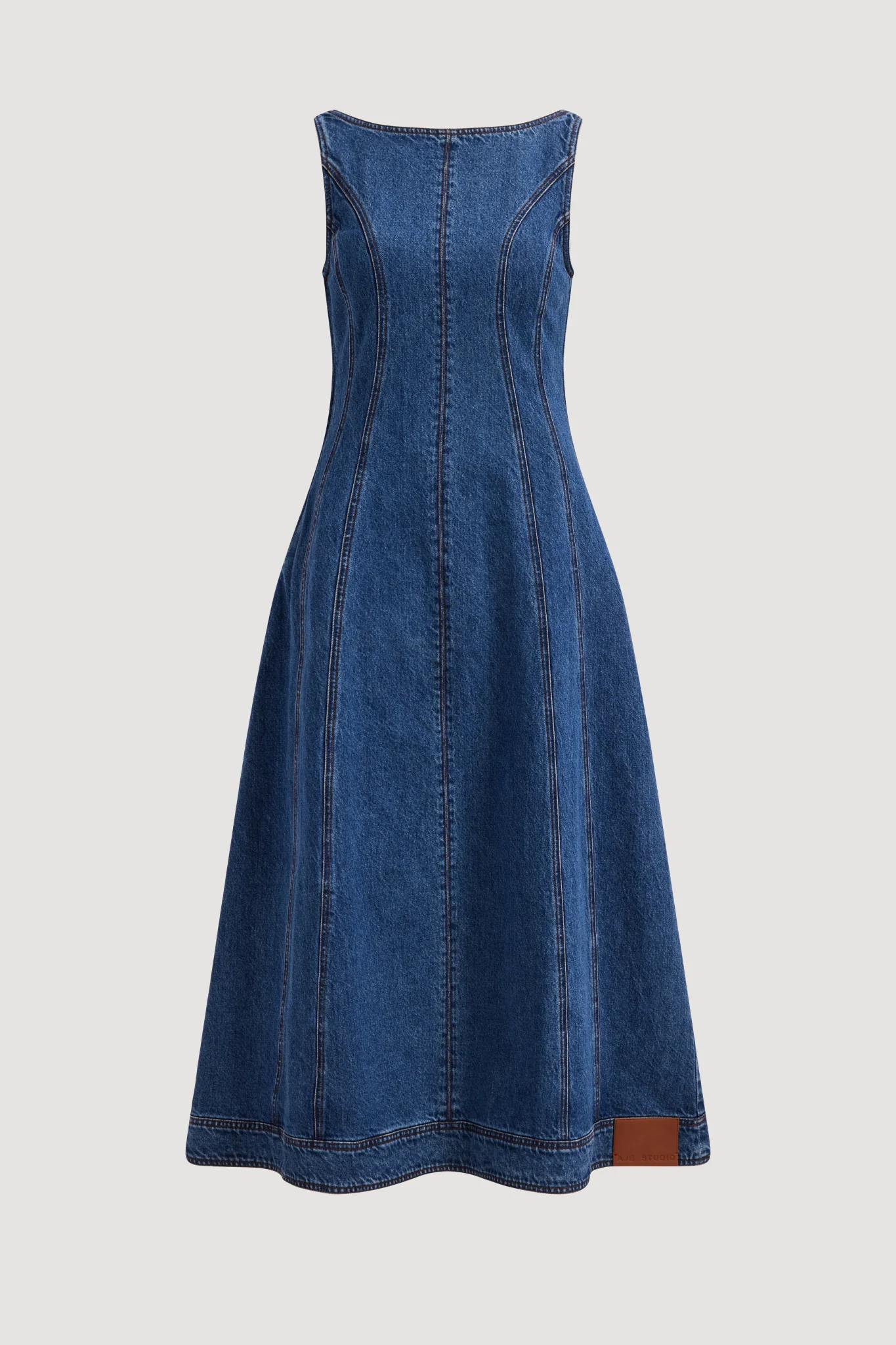 Zella Denim Midi Dress - Image 2