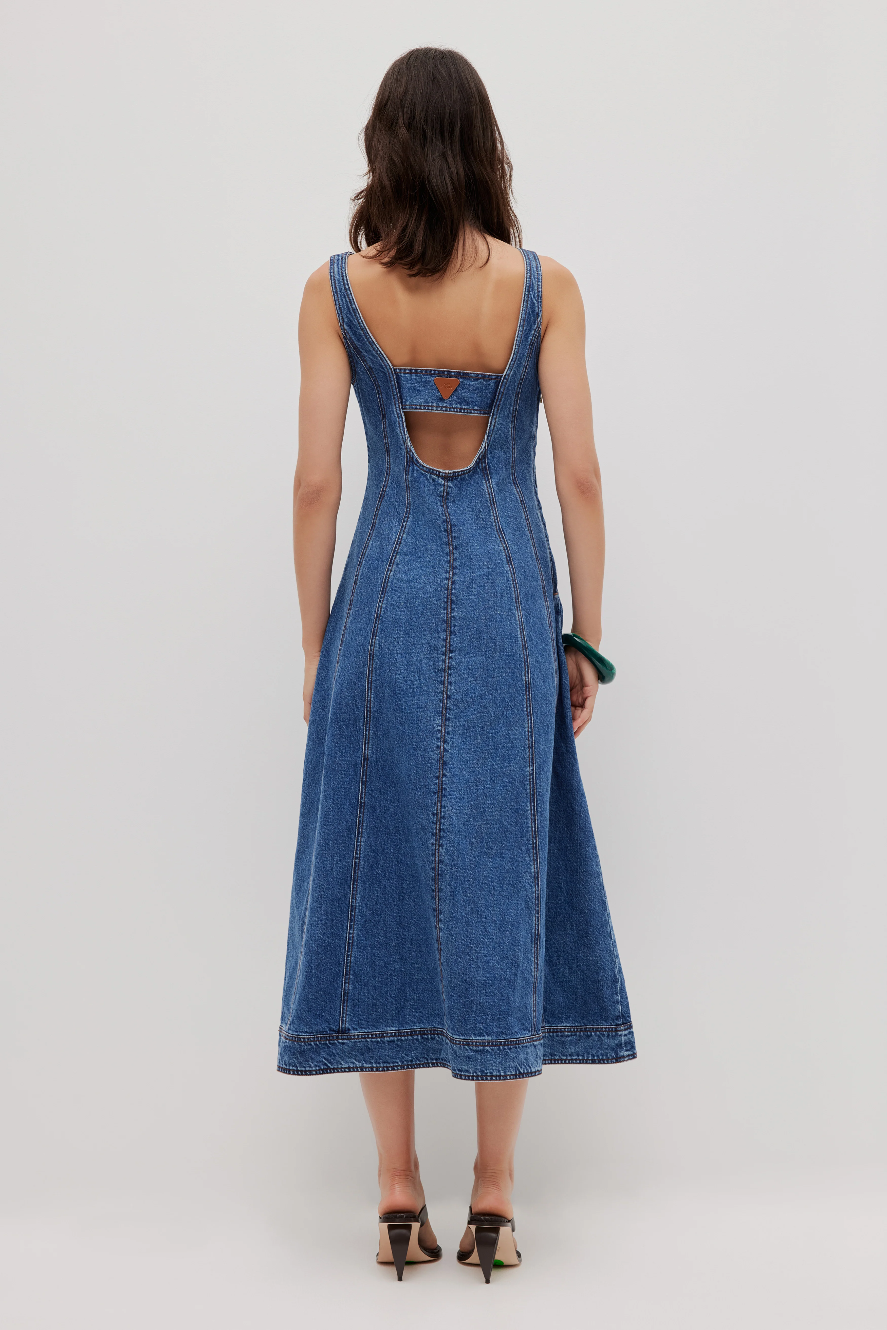 Zella Denim Midi Dress - Image 8