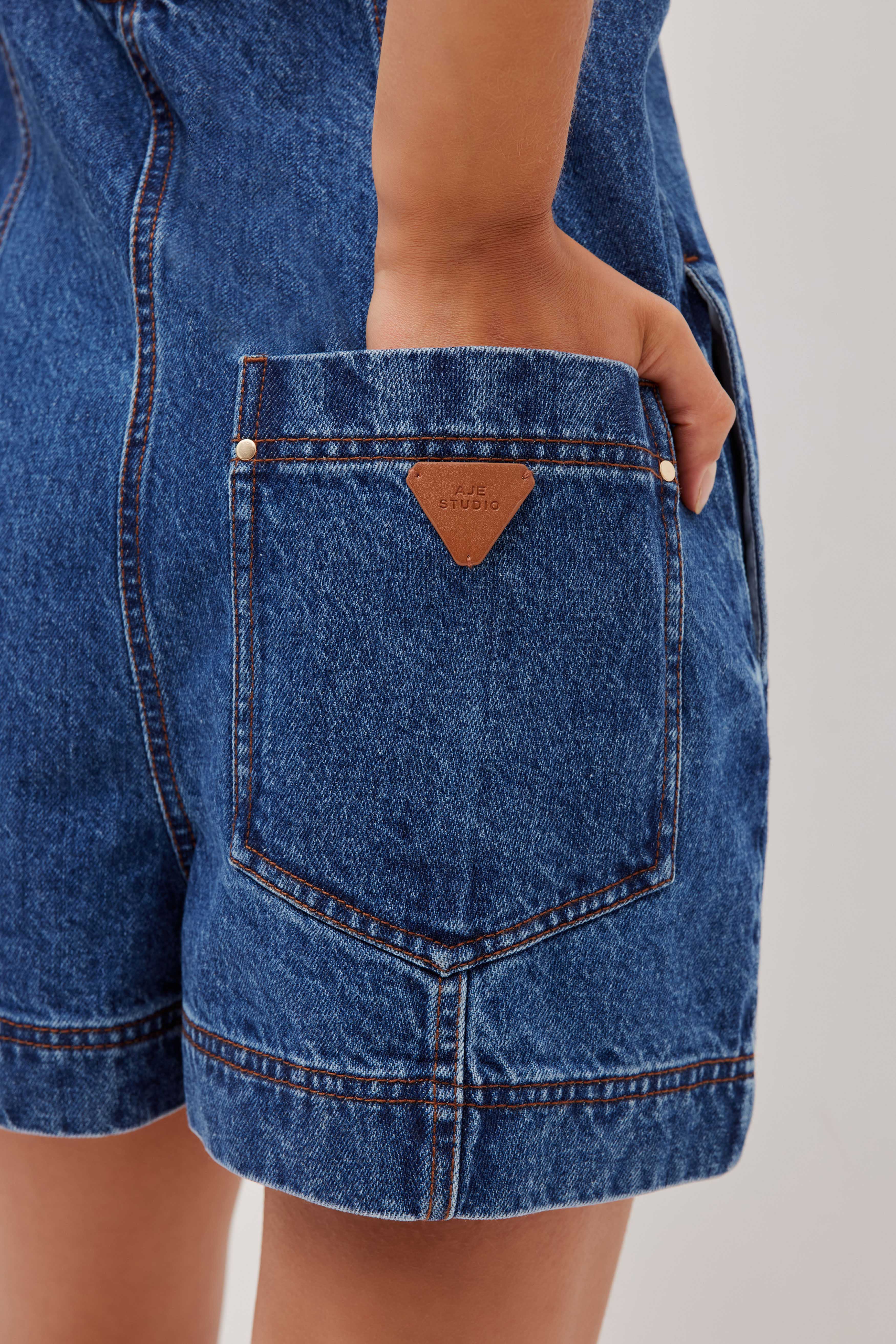 Zella Denim Playsuit - Image 5