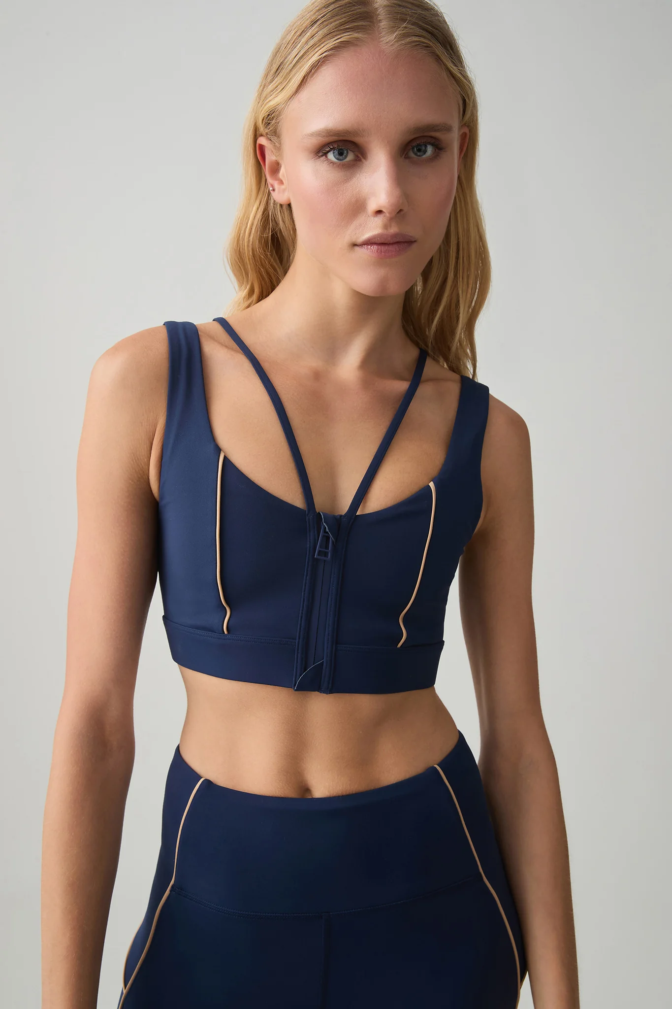 Zip Front Dble Strap Bra 319 - Image 4