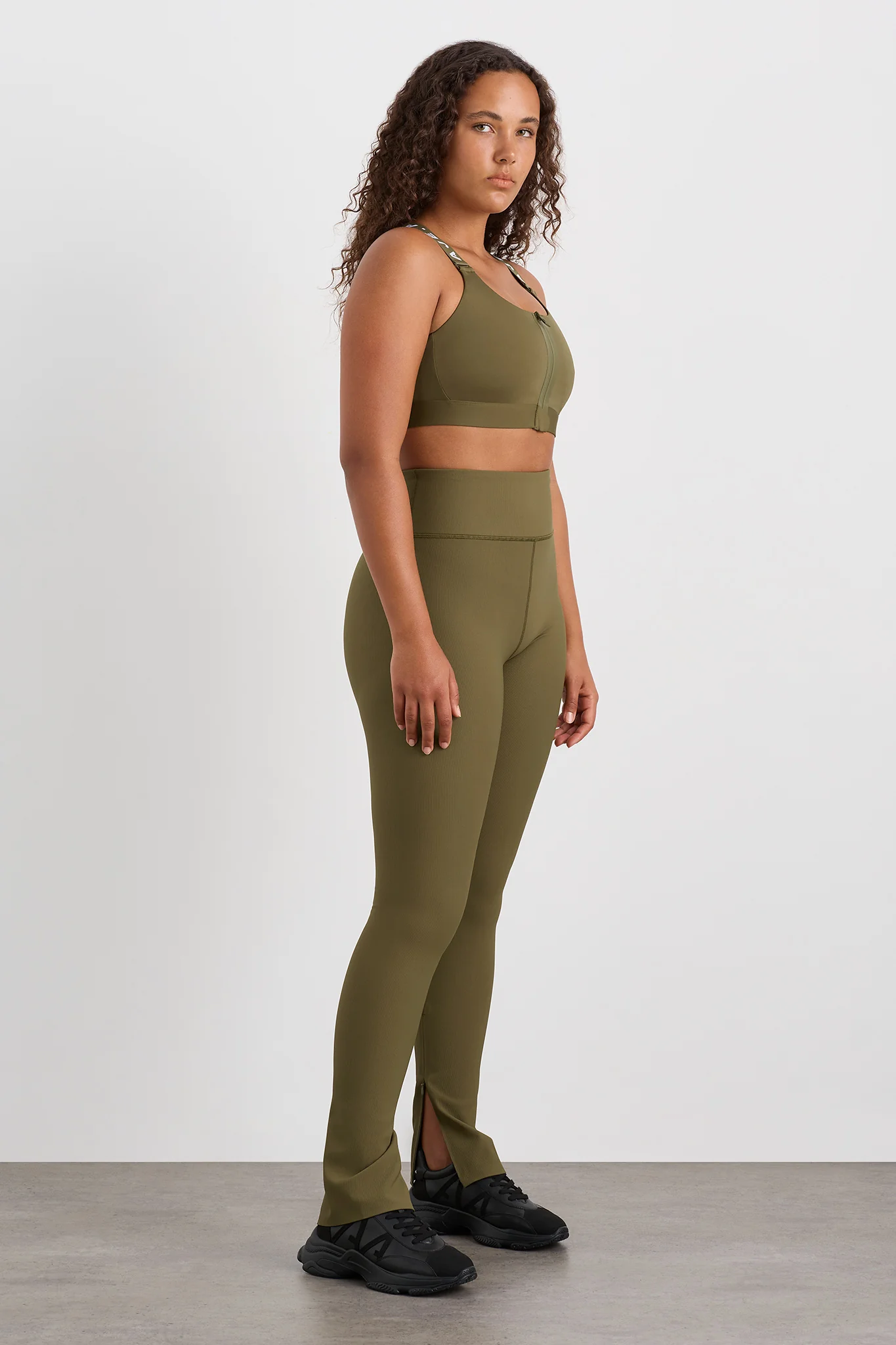 Zip Hem Full Length Legging 205 - Image 6